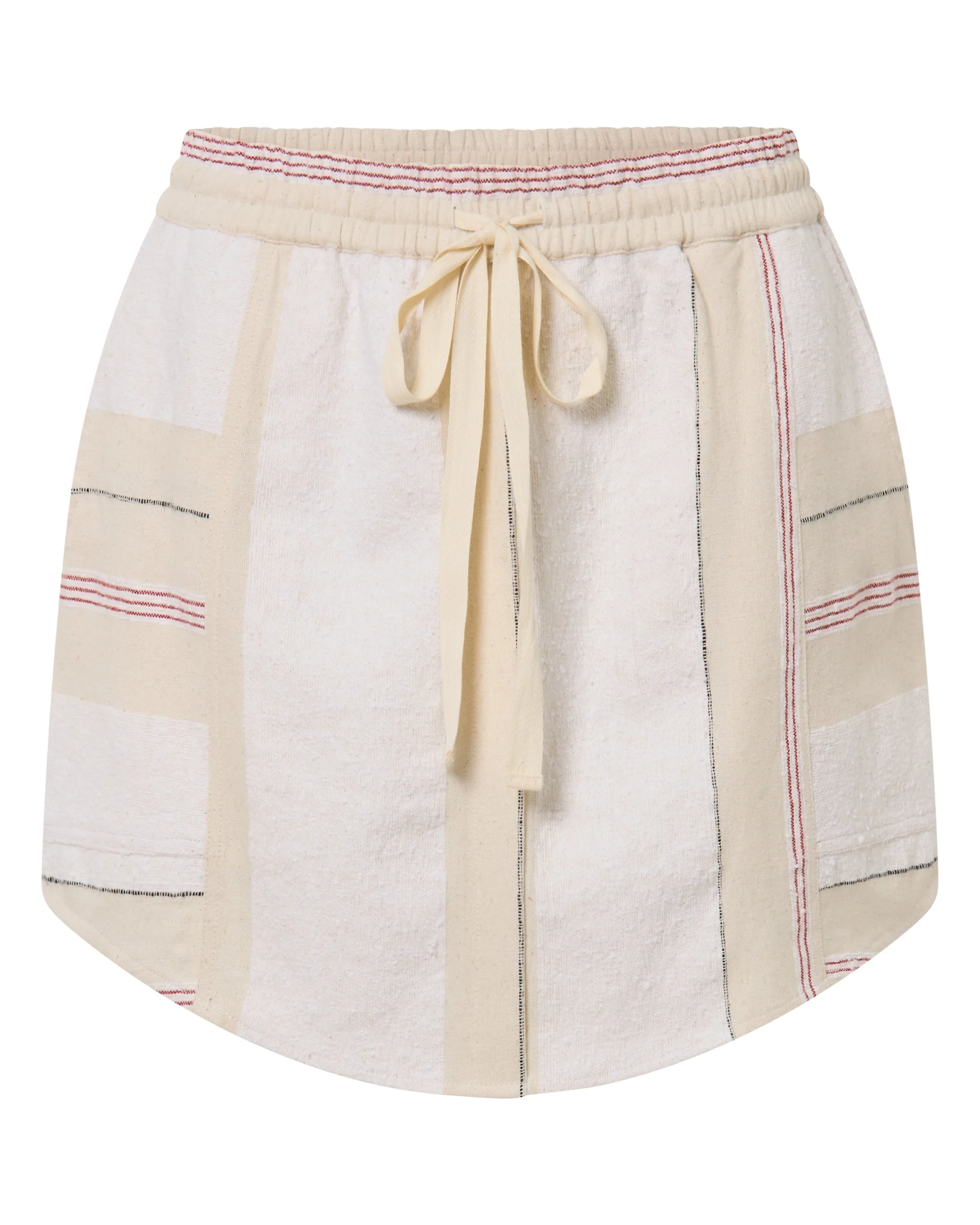 Abas Cream Boucle Stripe Skirt