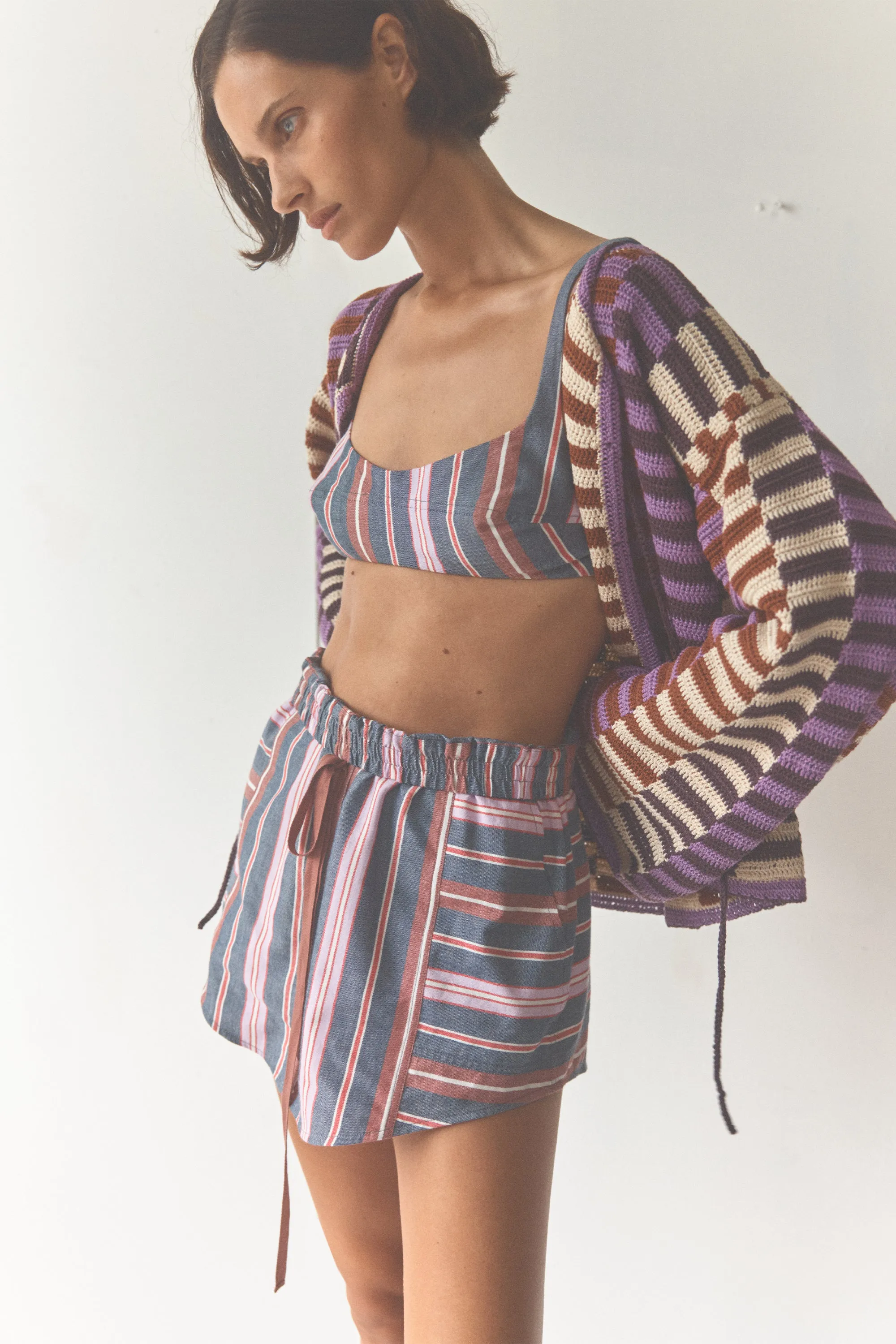 Abas Sifnos Stripe Skirt