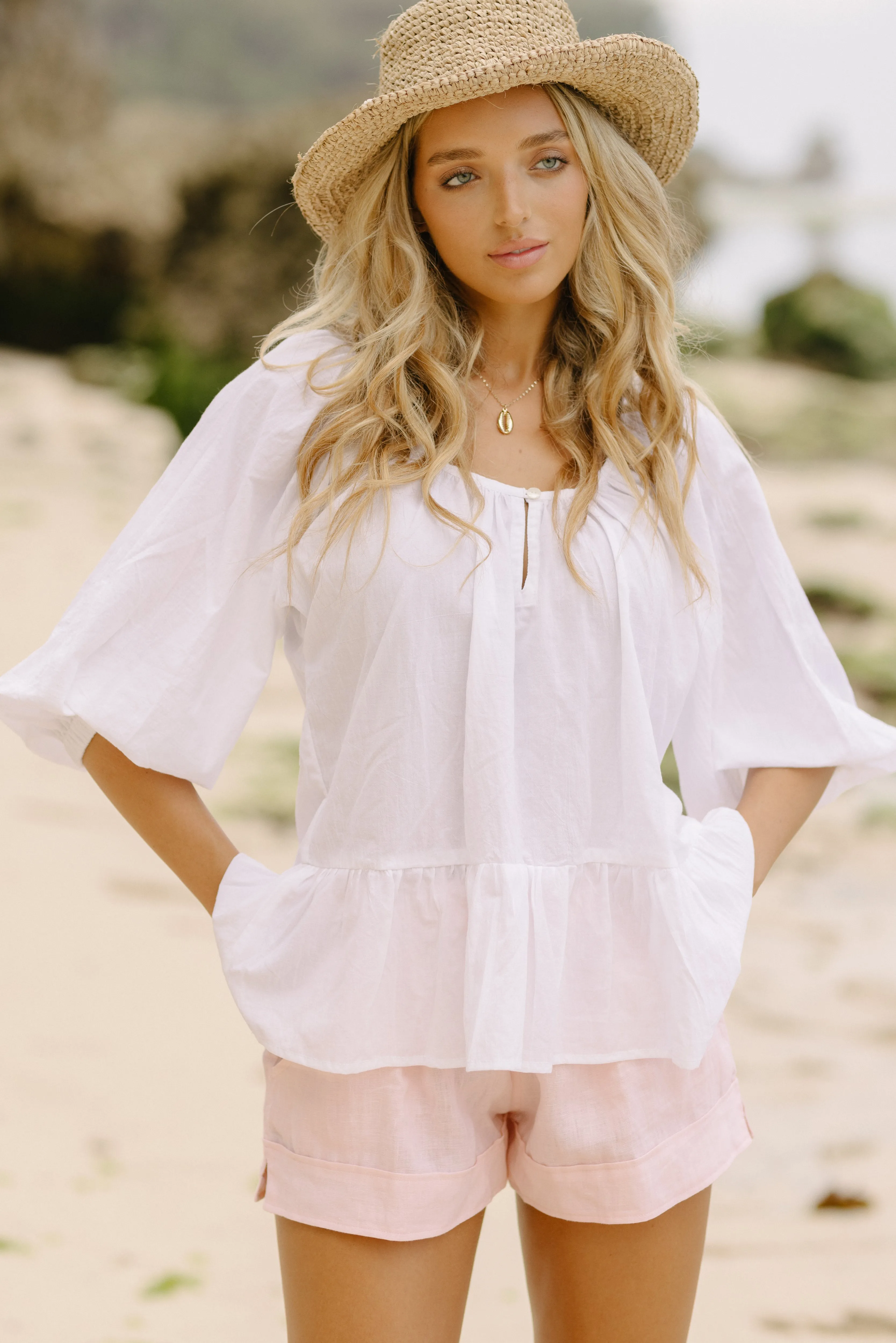 Antoinette Blouse - White
