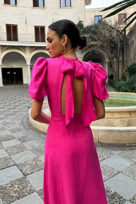 April Puff Sleeve Midi