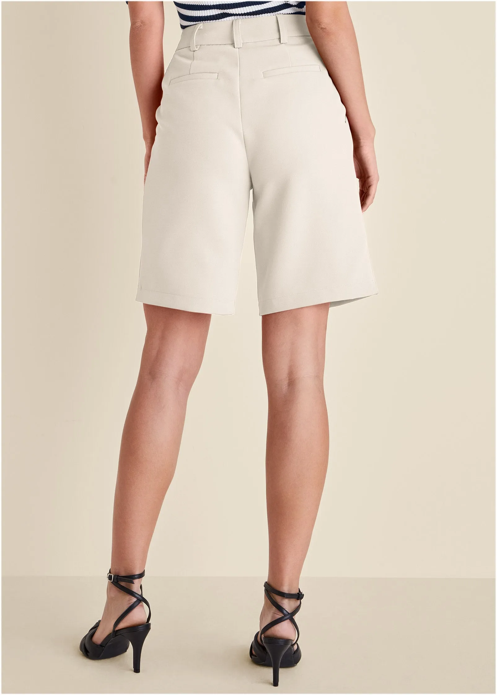 Bermuda Suit Shorts  - Off White