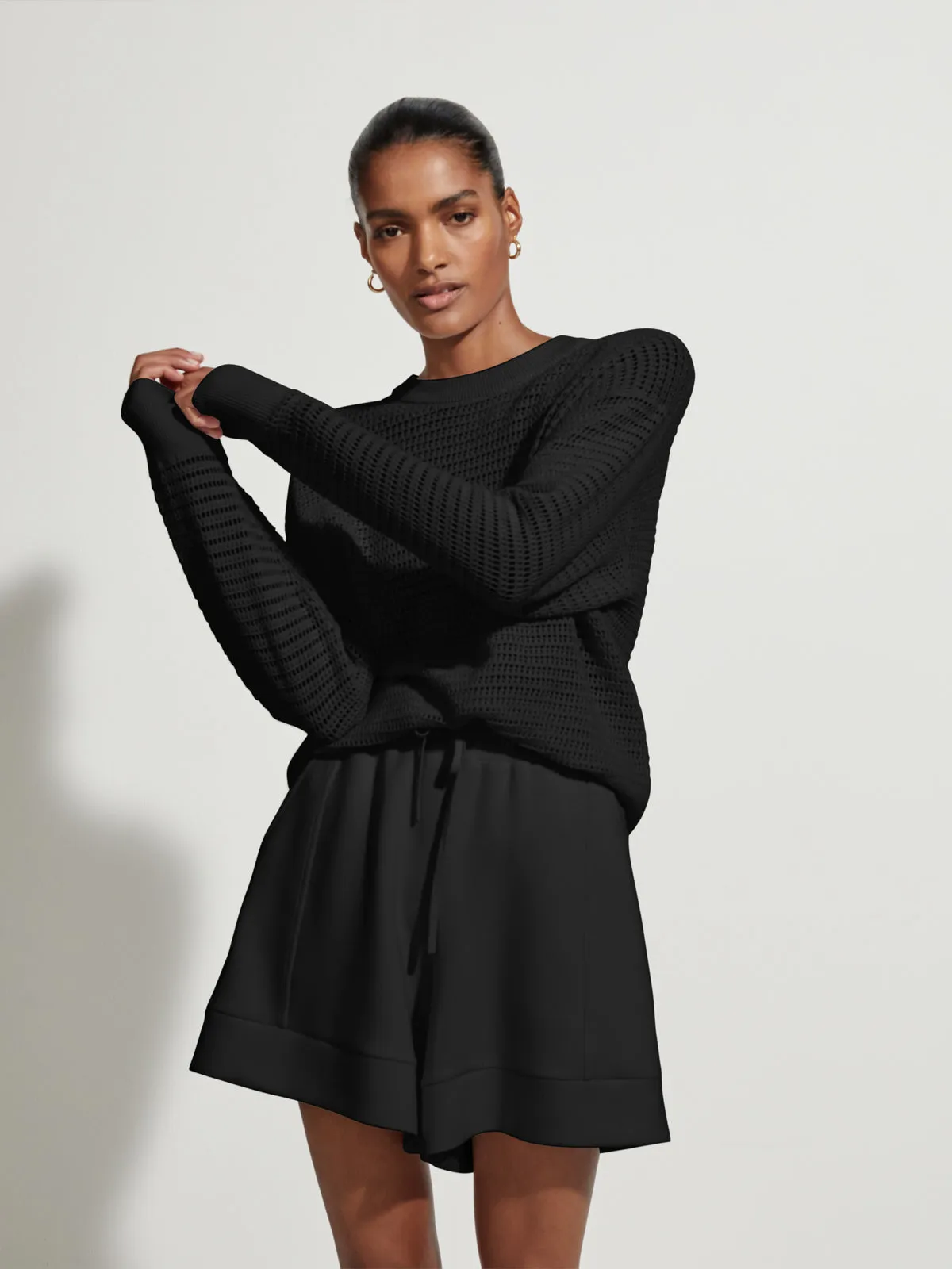 Black Kershaw Knitted Sweater