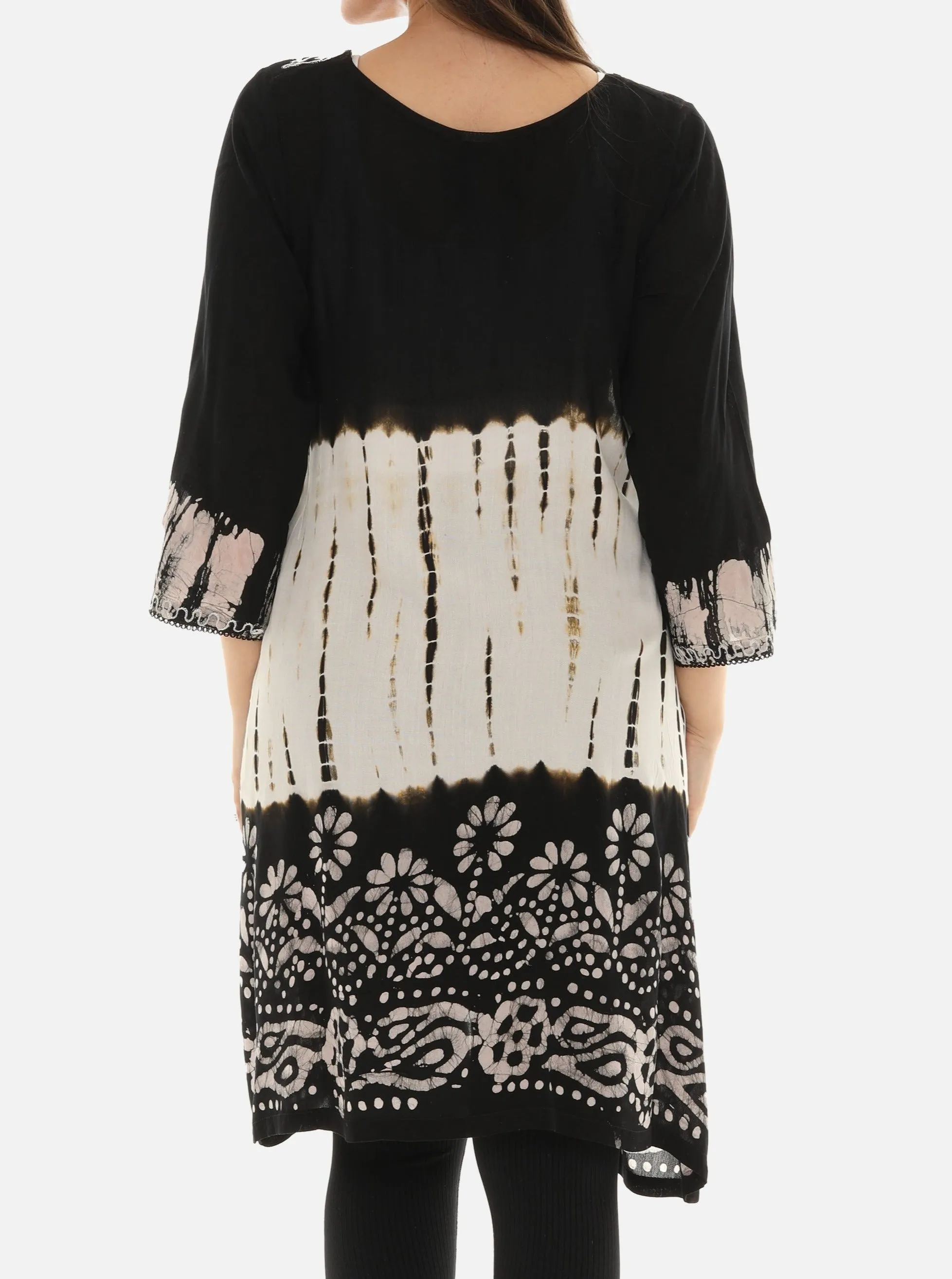 Boho Chic Tie Dye Long Duster