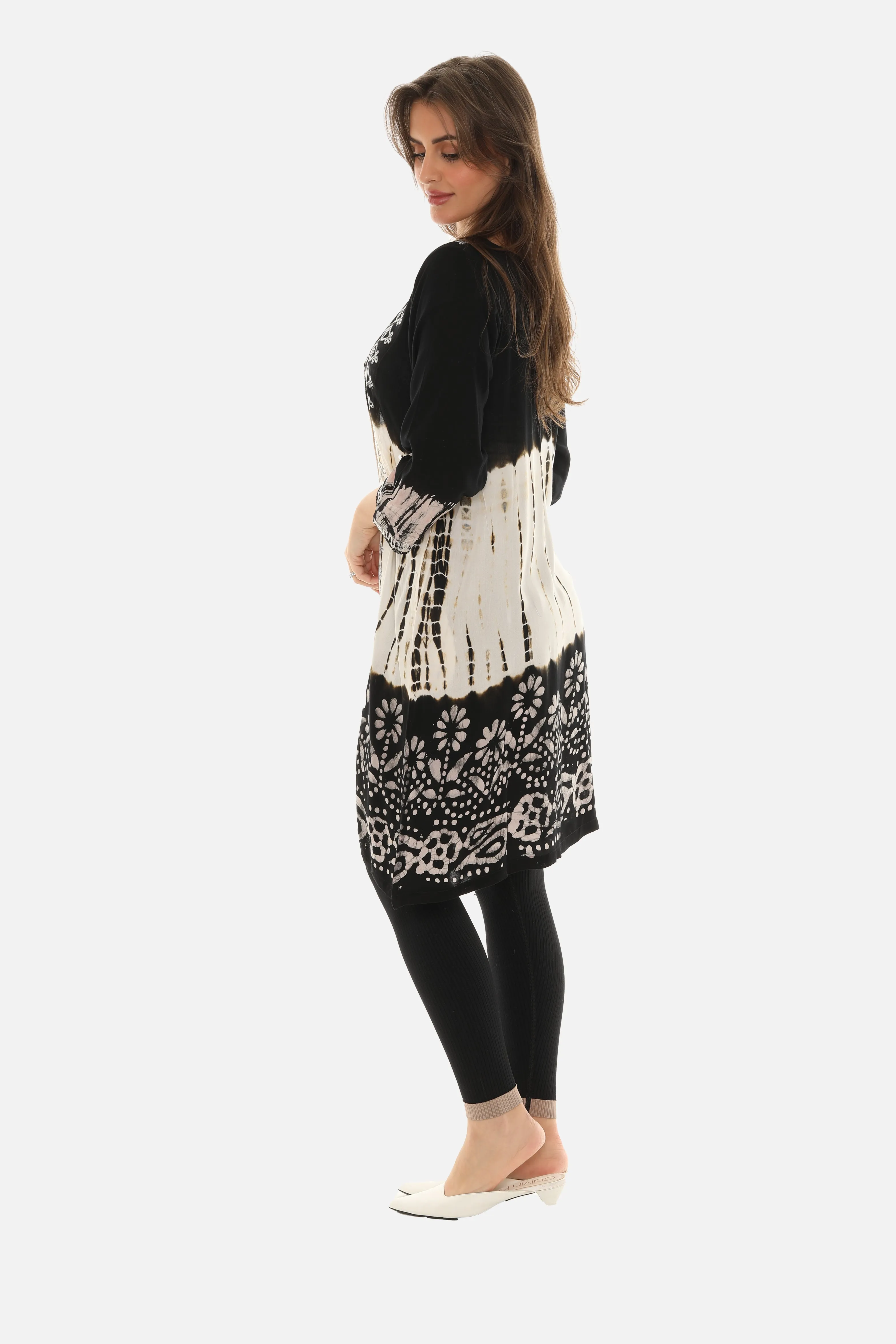 Boho Chic Tie Dye Long Duster