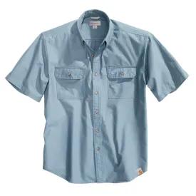 Carhartt Men's Blue Chambray Fort Solid S/S Shirt
