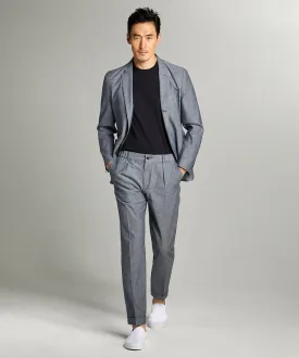 Chambray Traveler Suit in Indigo
