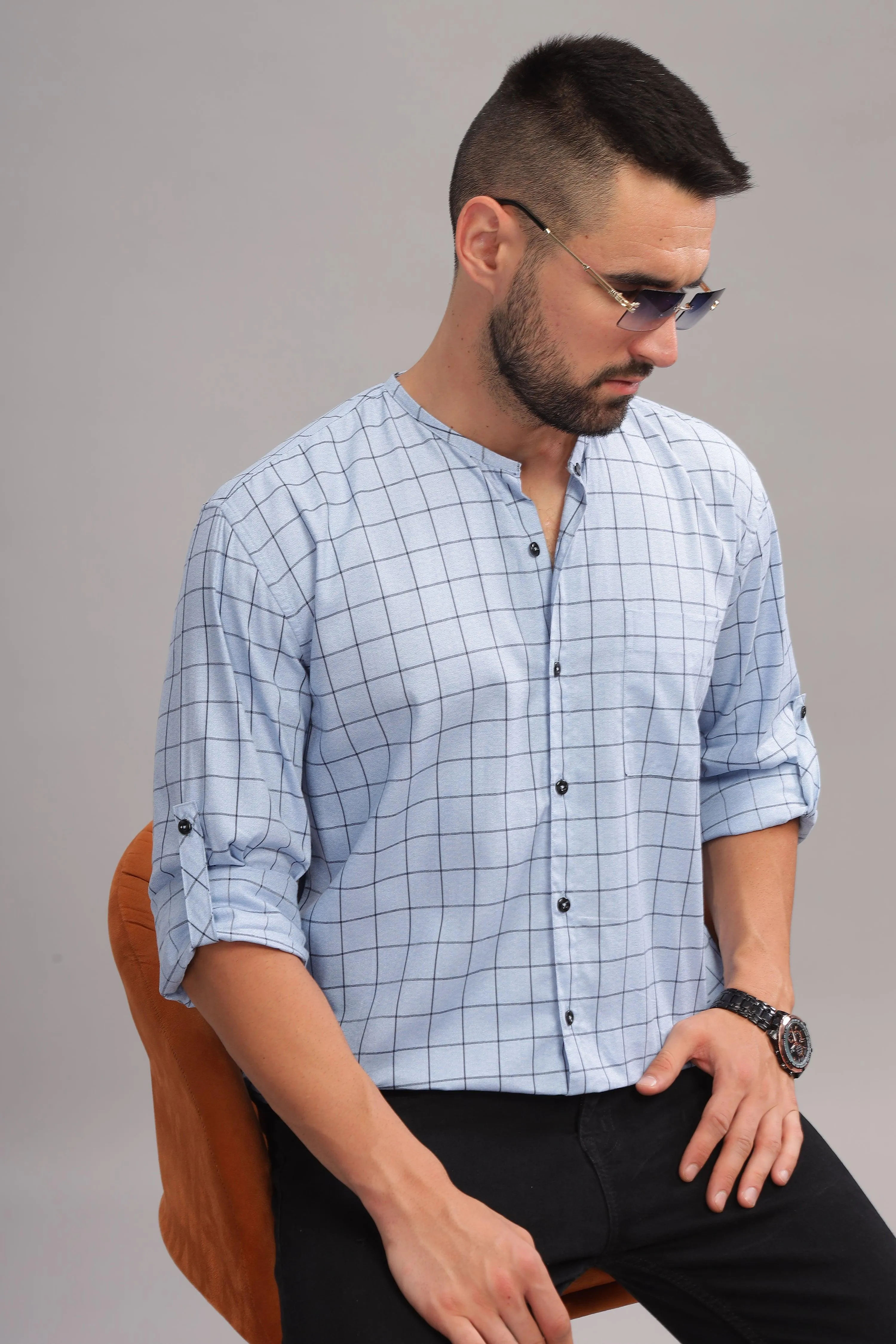 Checksist Blue Shirt