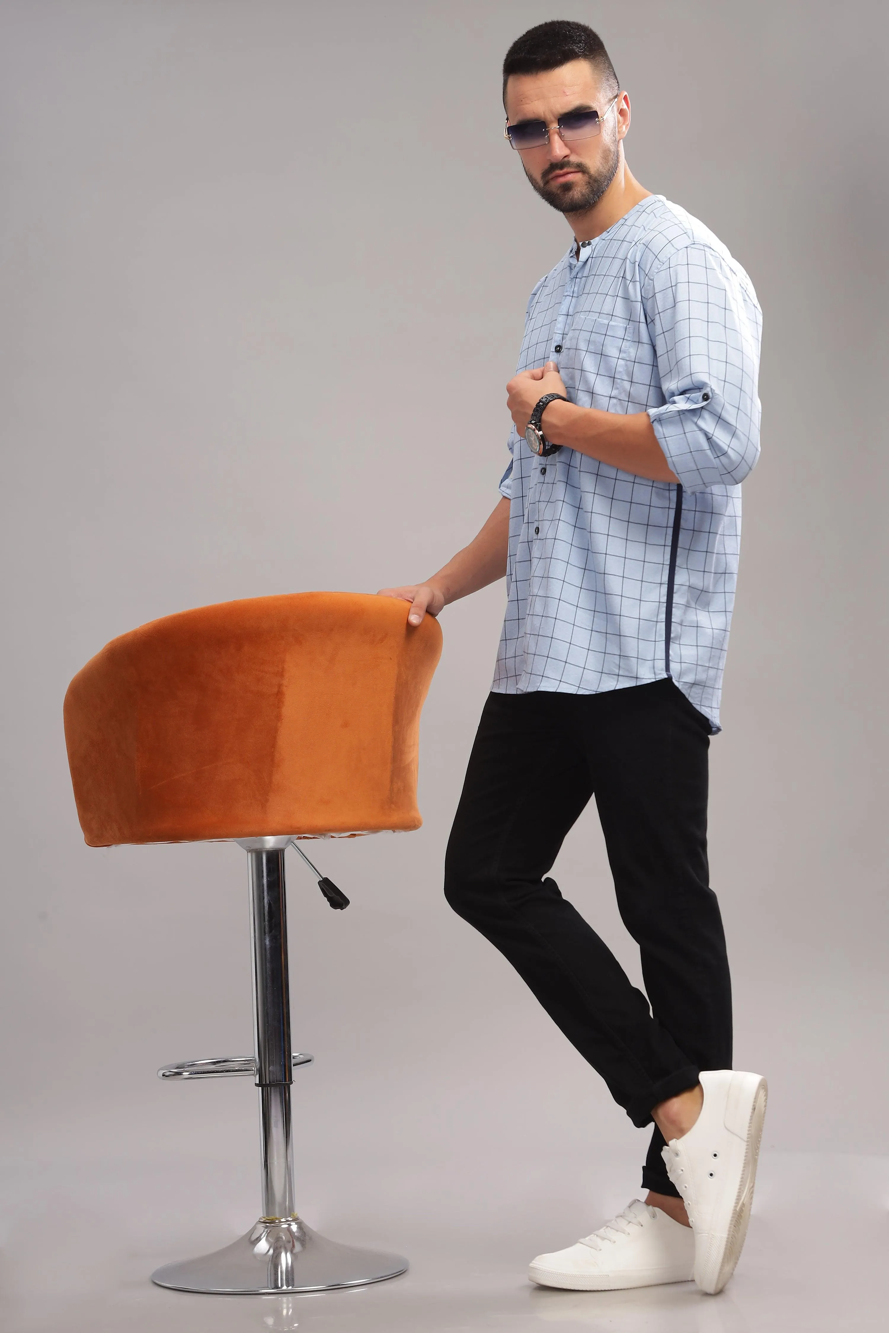 Checksist Blue Shirt