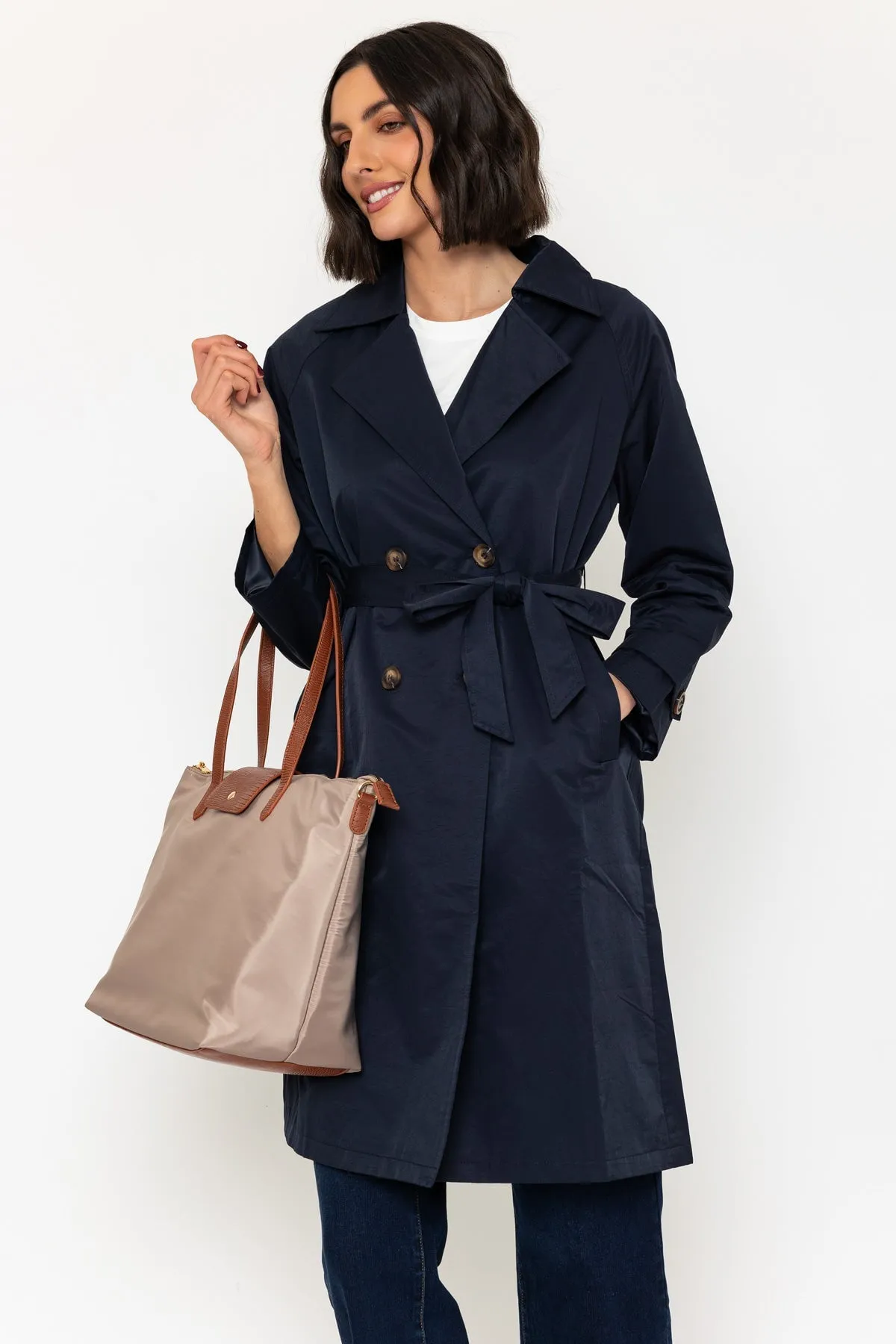 Classic Trench Coat in Navy