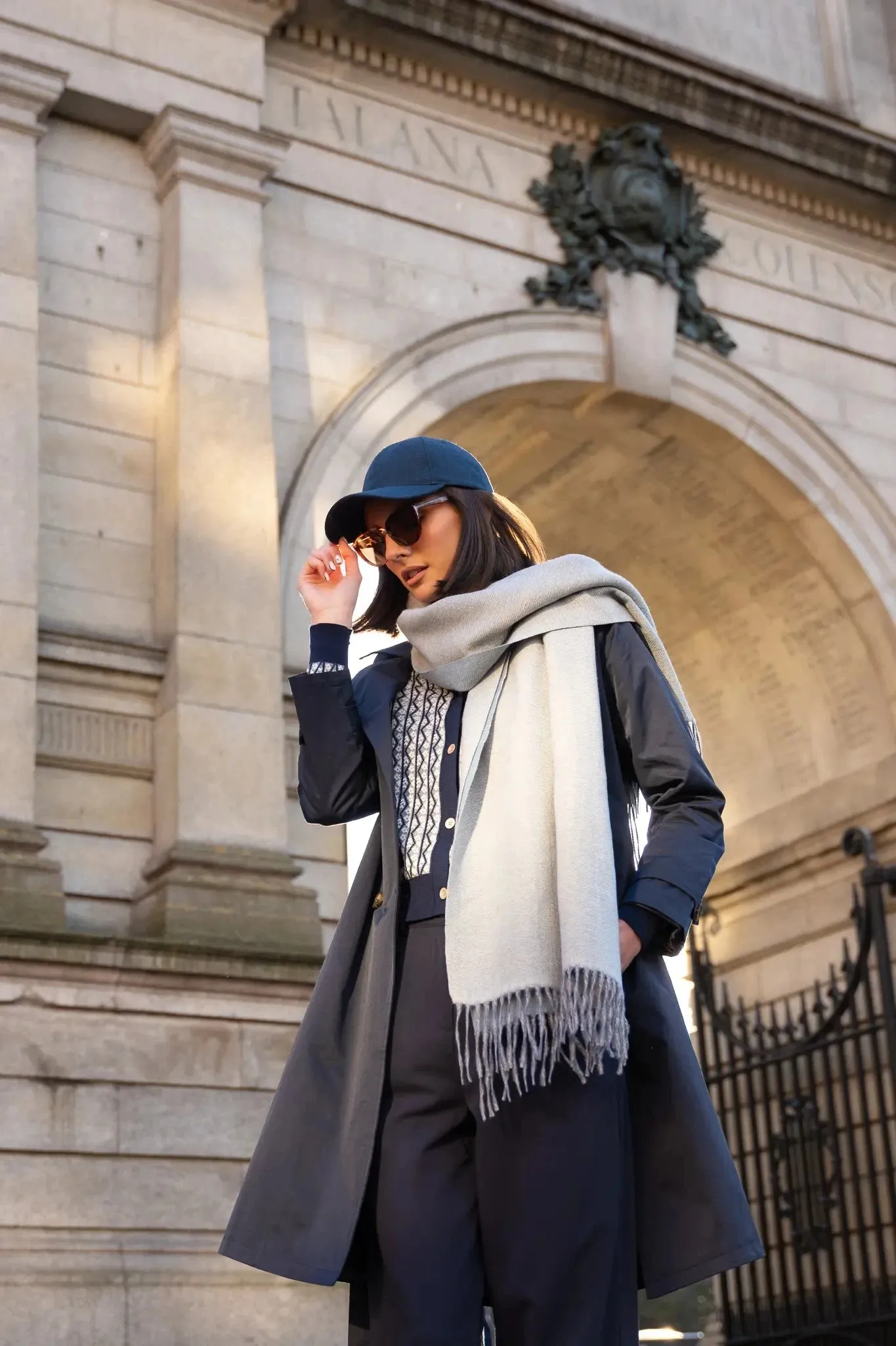 Classic Trench Coat in Navy