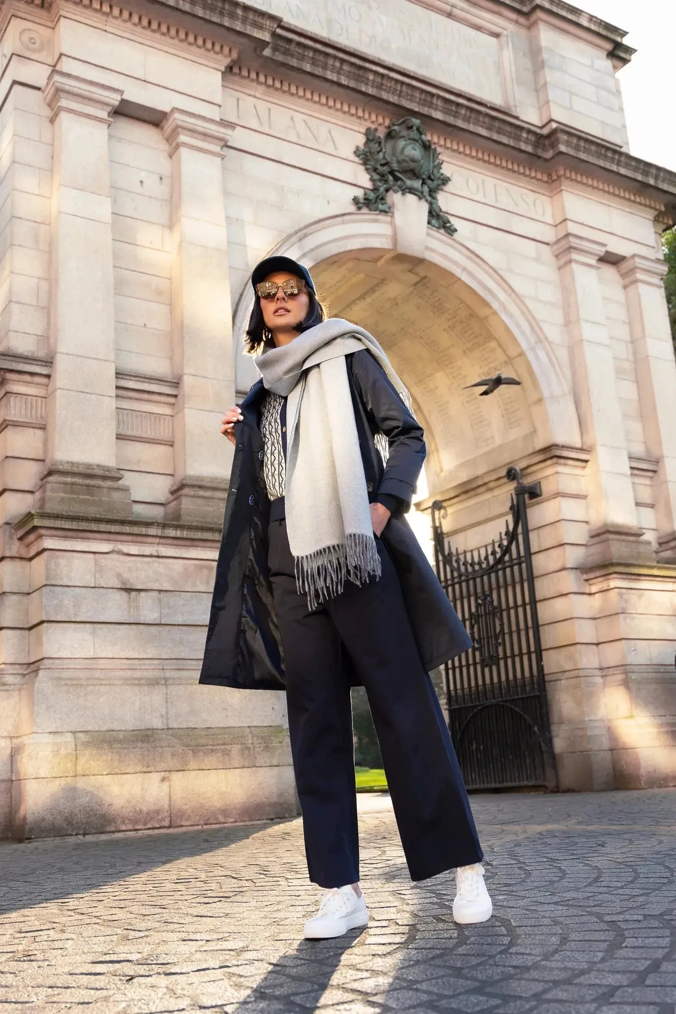Classic Trench Coat in Navy