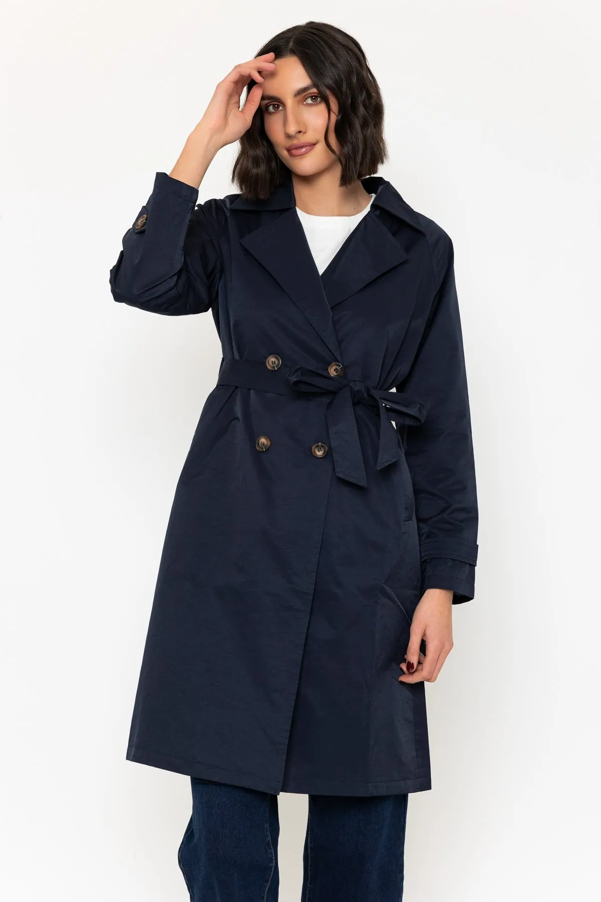 Classic Trench Coat in Navy