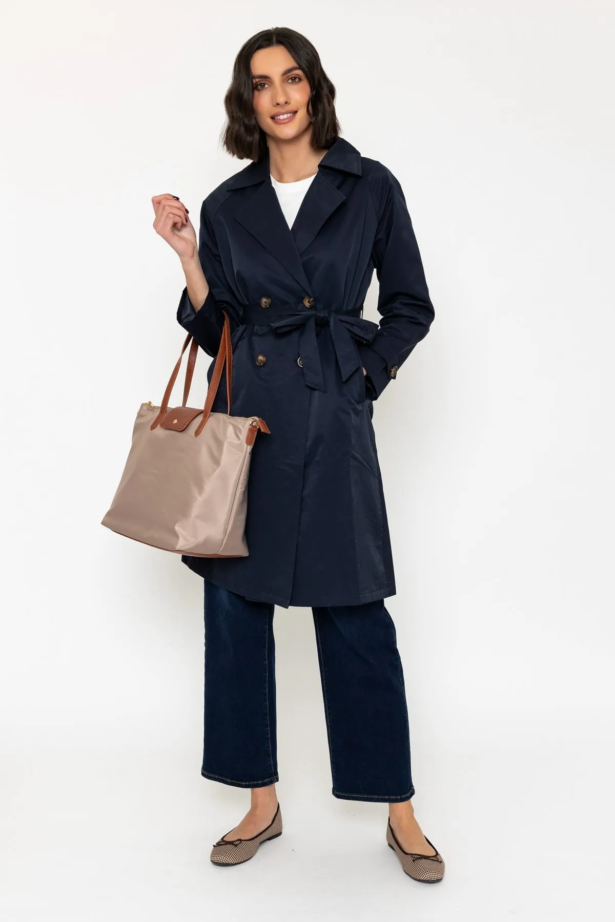 Classic Trench Coat in Navy
