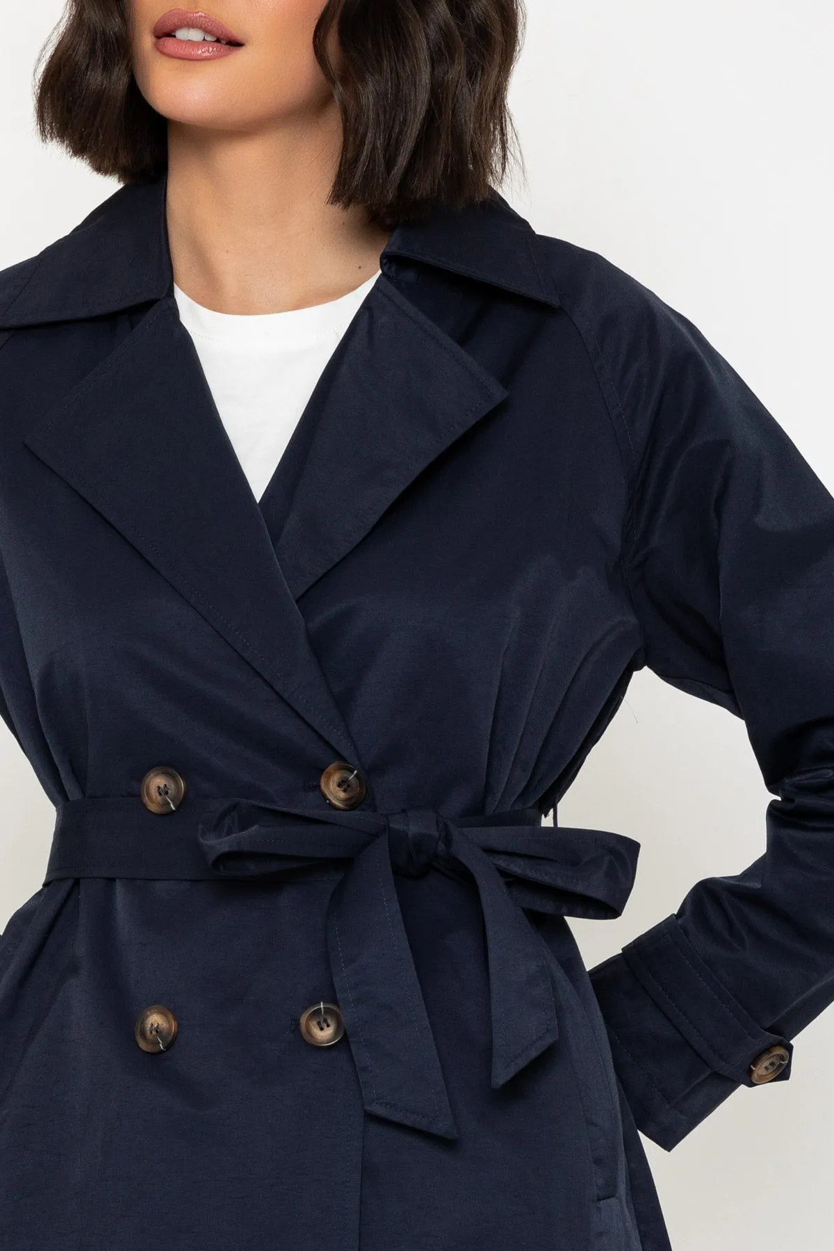 Classic Trench Coat in Navy