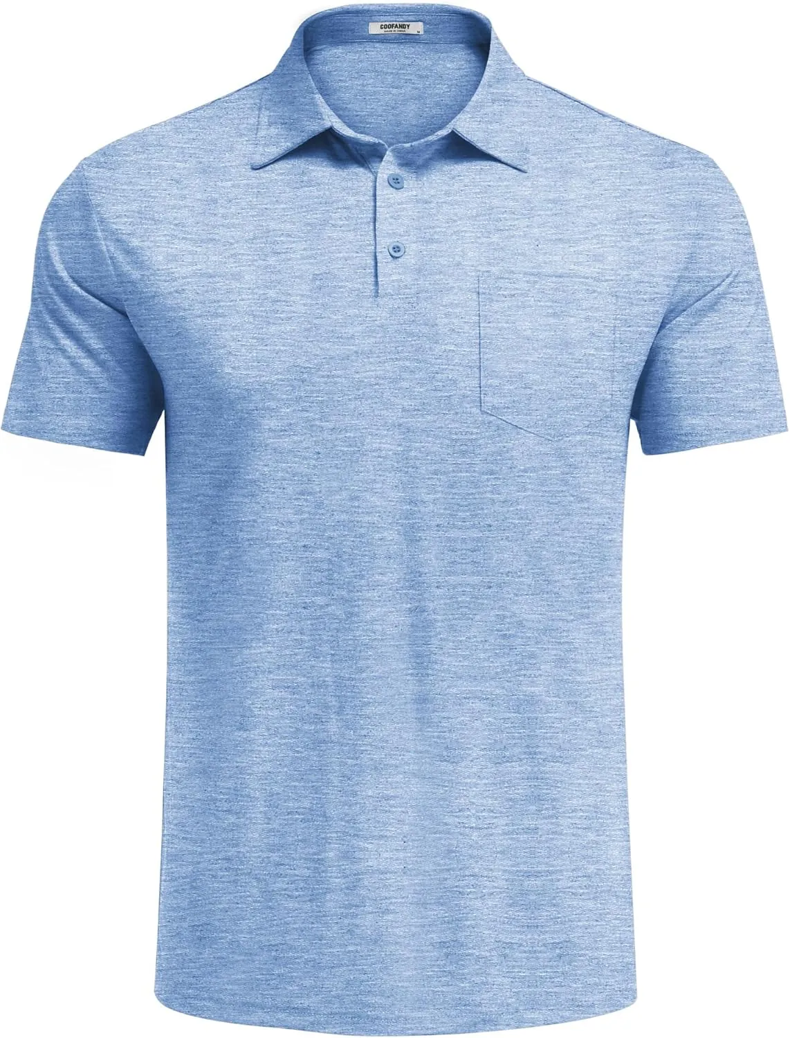 COOFANDY Mens Polo Shirts Short Sleeve Casual Golf Shirt Basic Solid Color Collared T-Shirt Stylish Summer Polo T Shirt