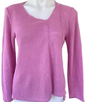 Cool Summer Orchid Linen Sweater