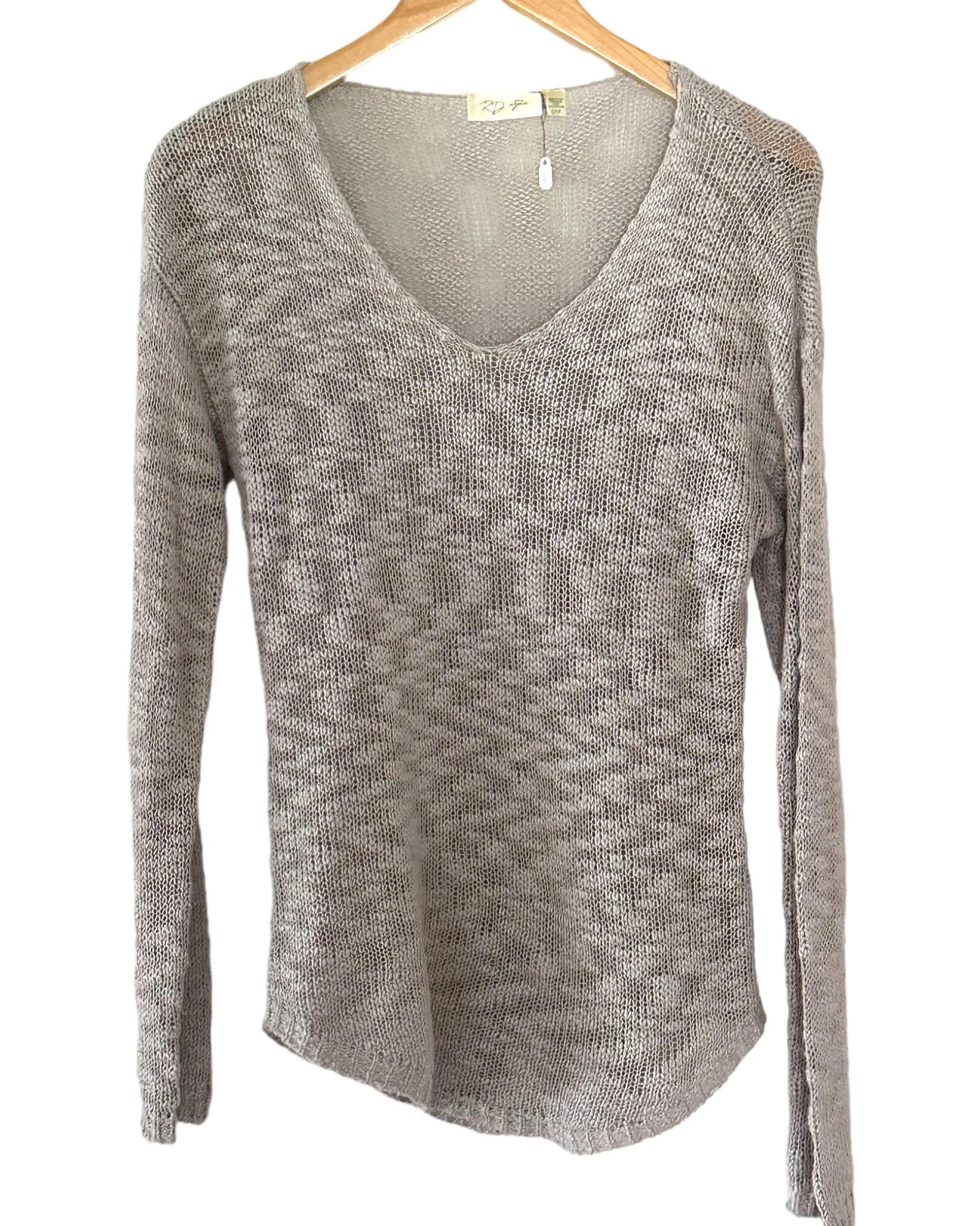 Cool Winter Platinum Open Knit Sweater
