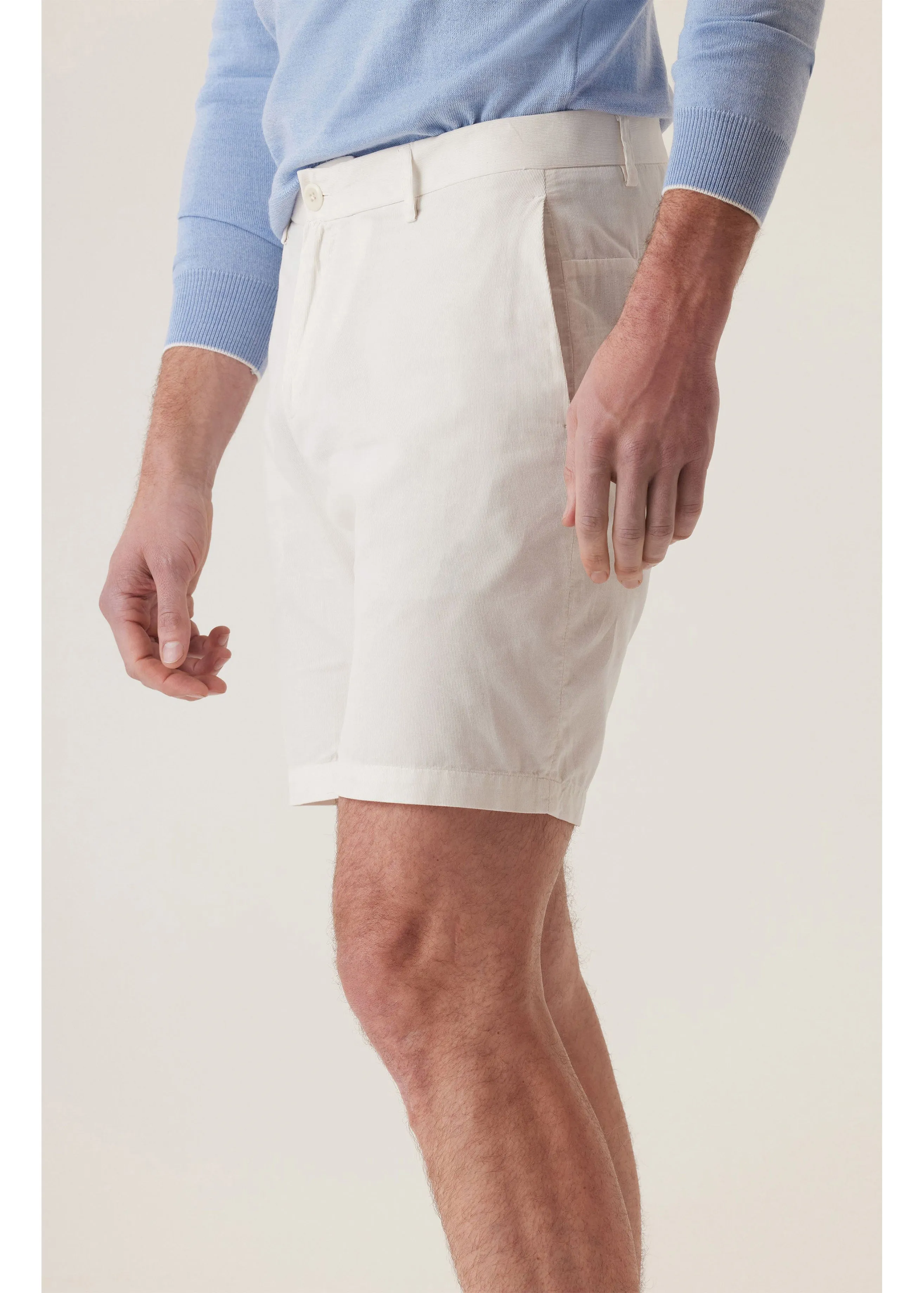 Deke Galaxy Bermuda in Cloud Corduroy | Stone