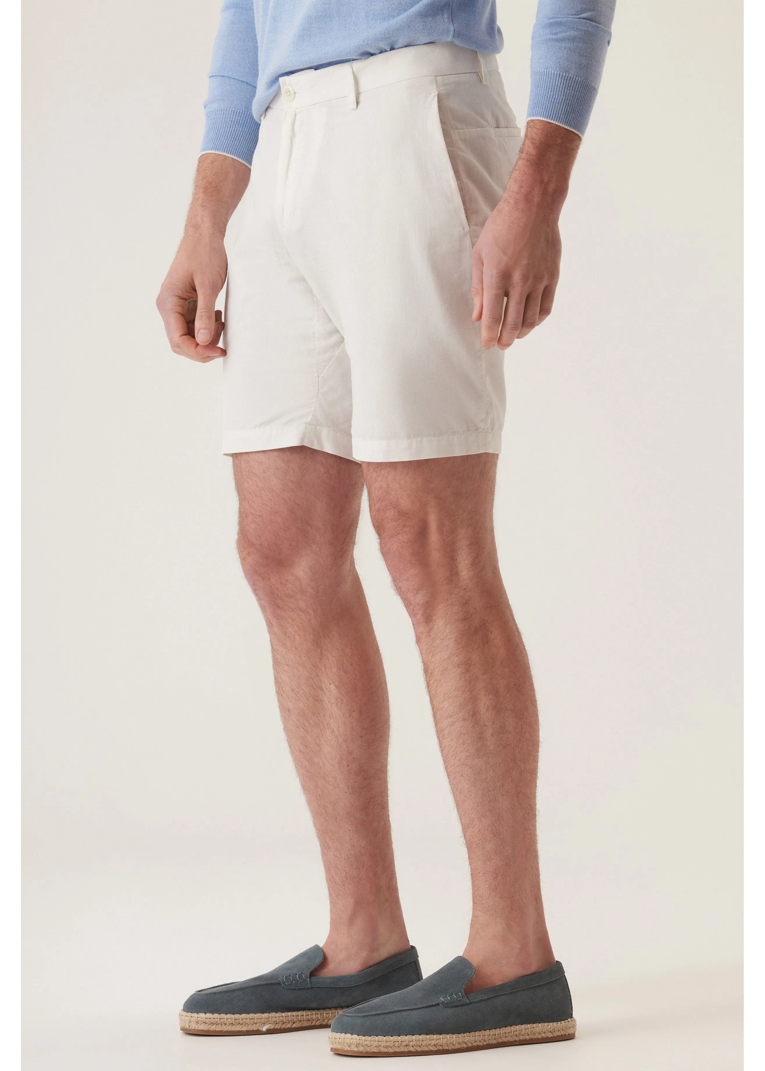 Deke Galaxy Bermuda in Cloud Corduroy | Stone