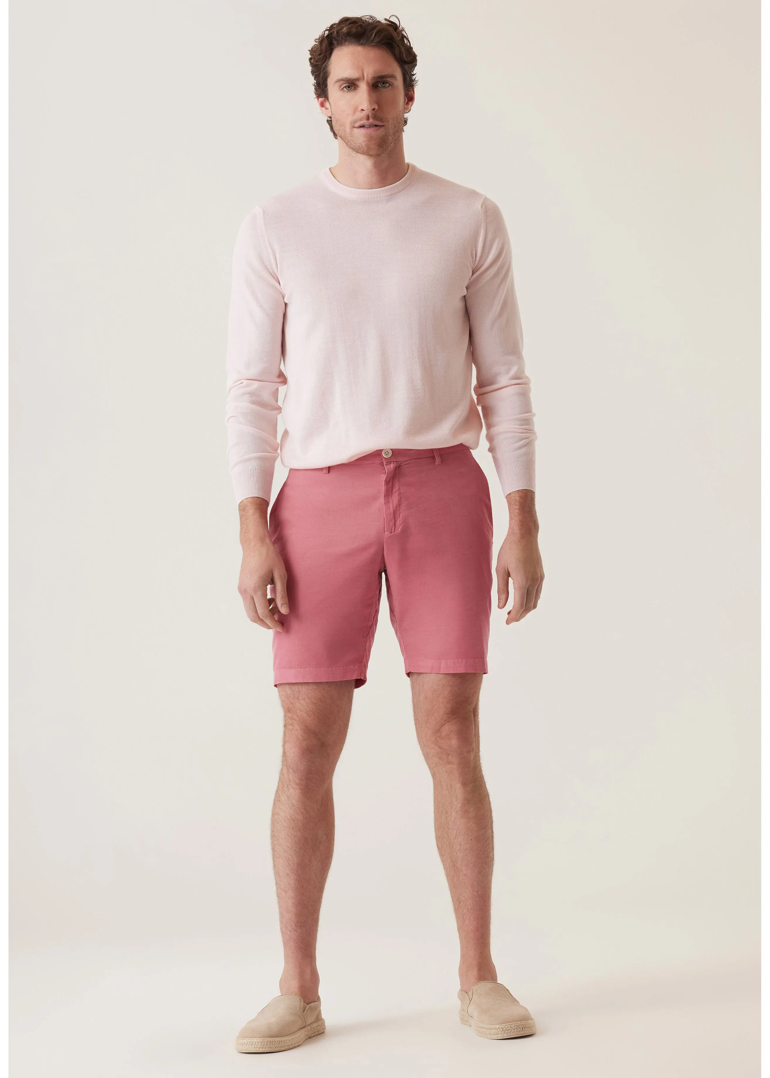 Deke Galaxy Bermuda in Cloud Corduroy | Watermelon