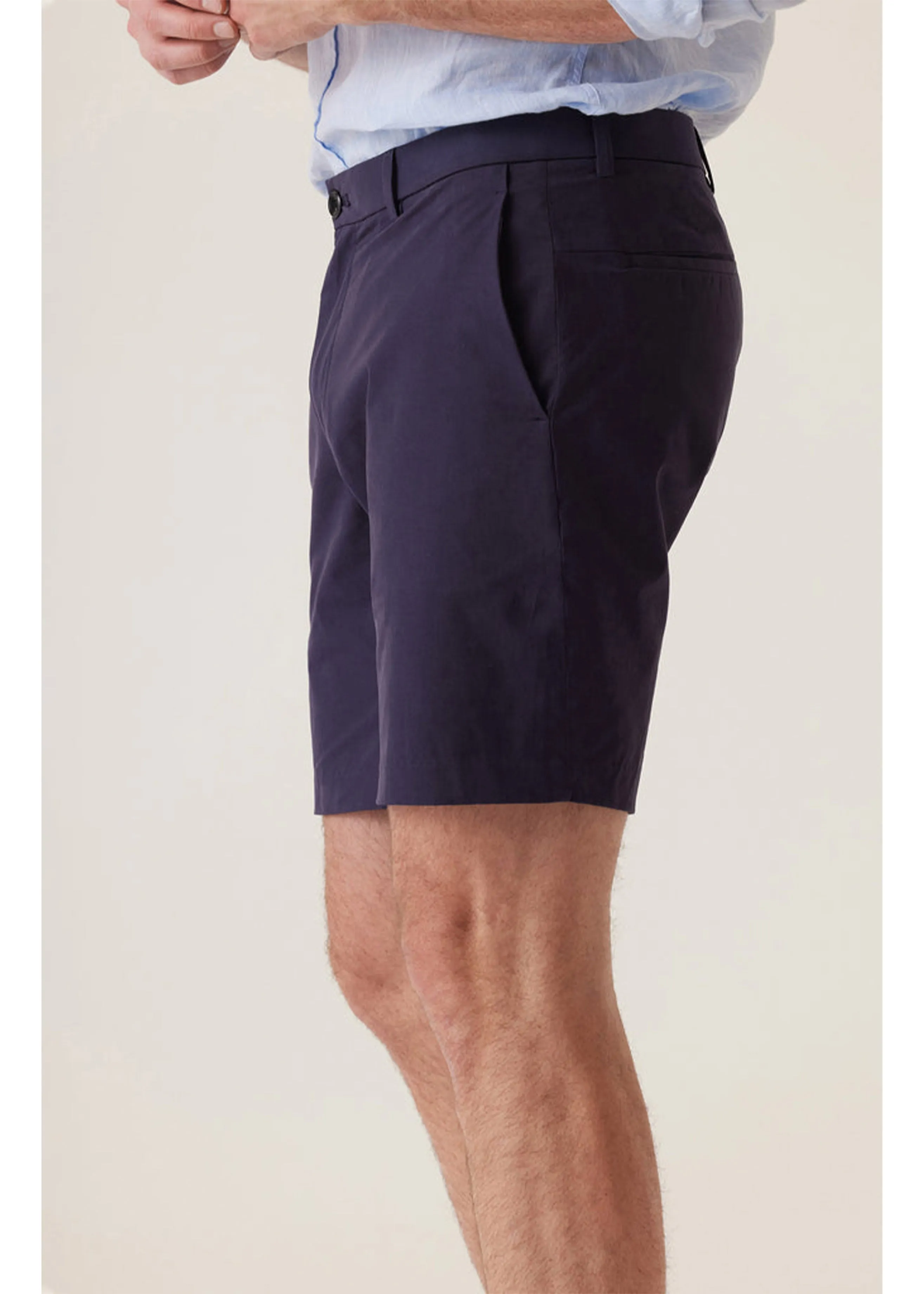Deke Galaxy Bermuda in Ultra 4X Stretch Twill | Black Navy