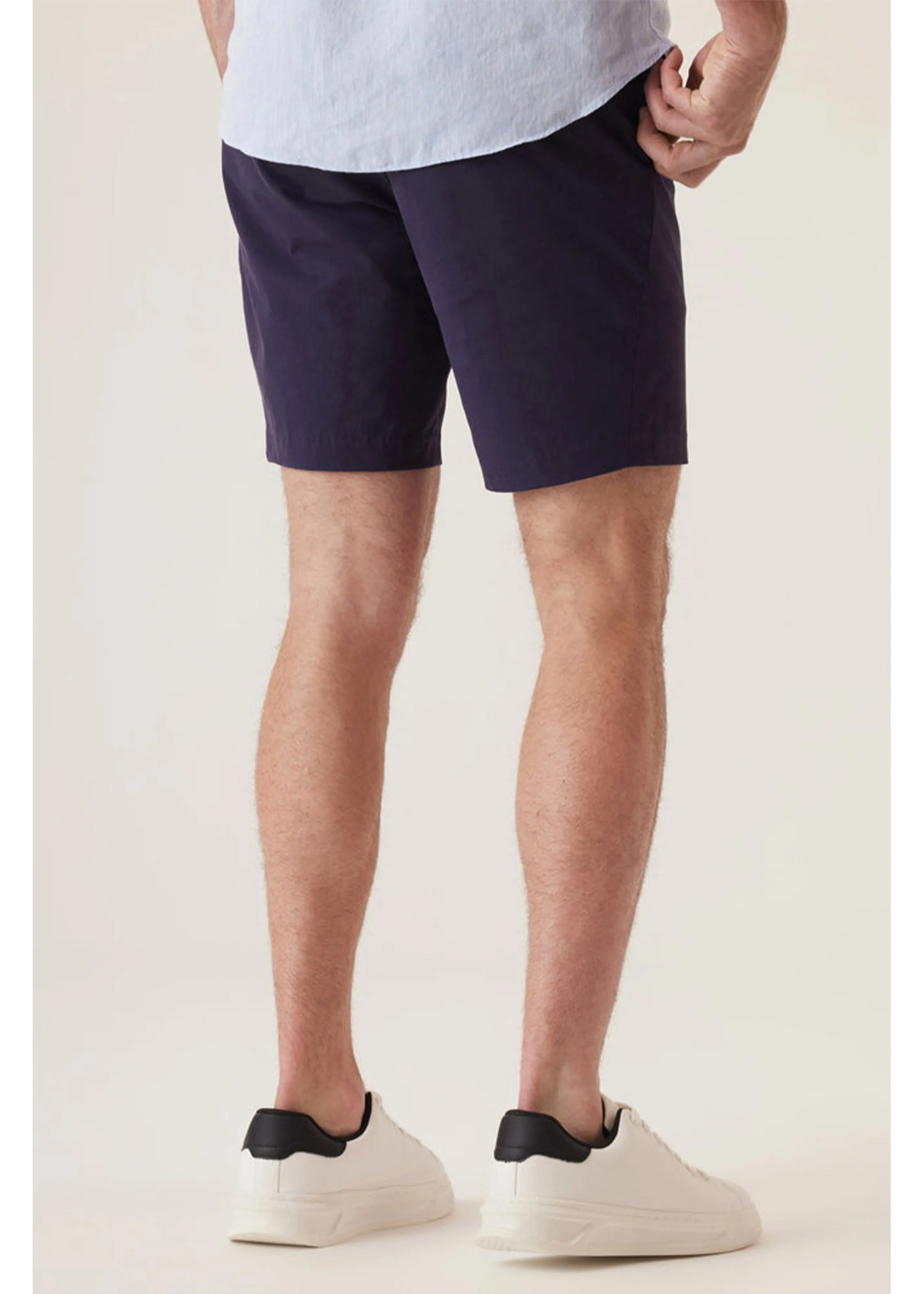 Deke Galaxy Bermuda in Ultra 4X Stretch Twill | Black Navy