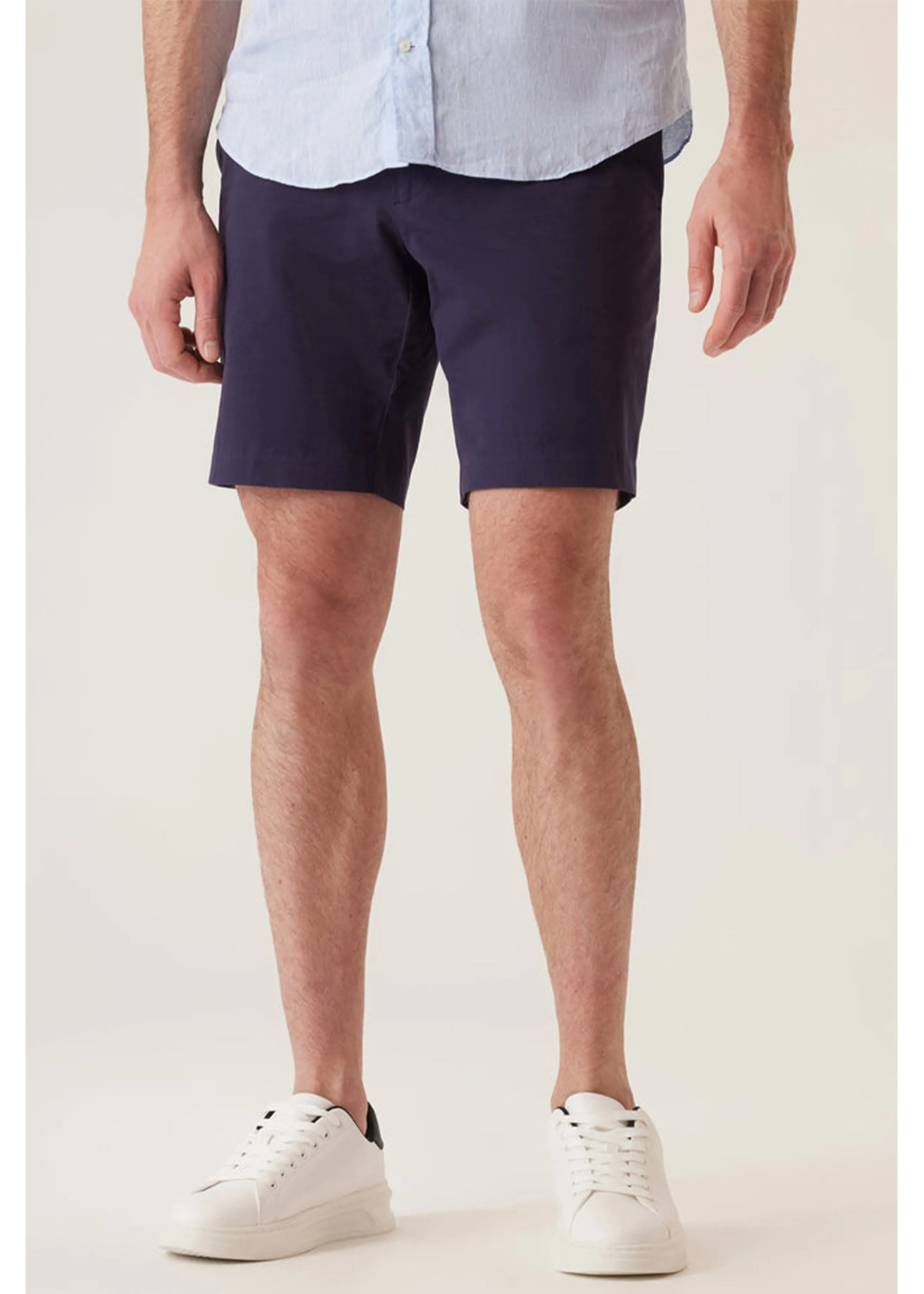 Deke Galaxy Bermuda in Ultra 4X Stretch Twill | Black Navy