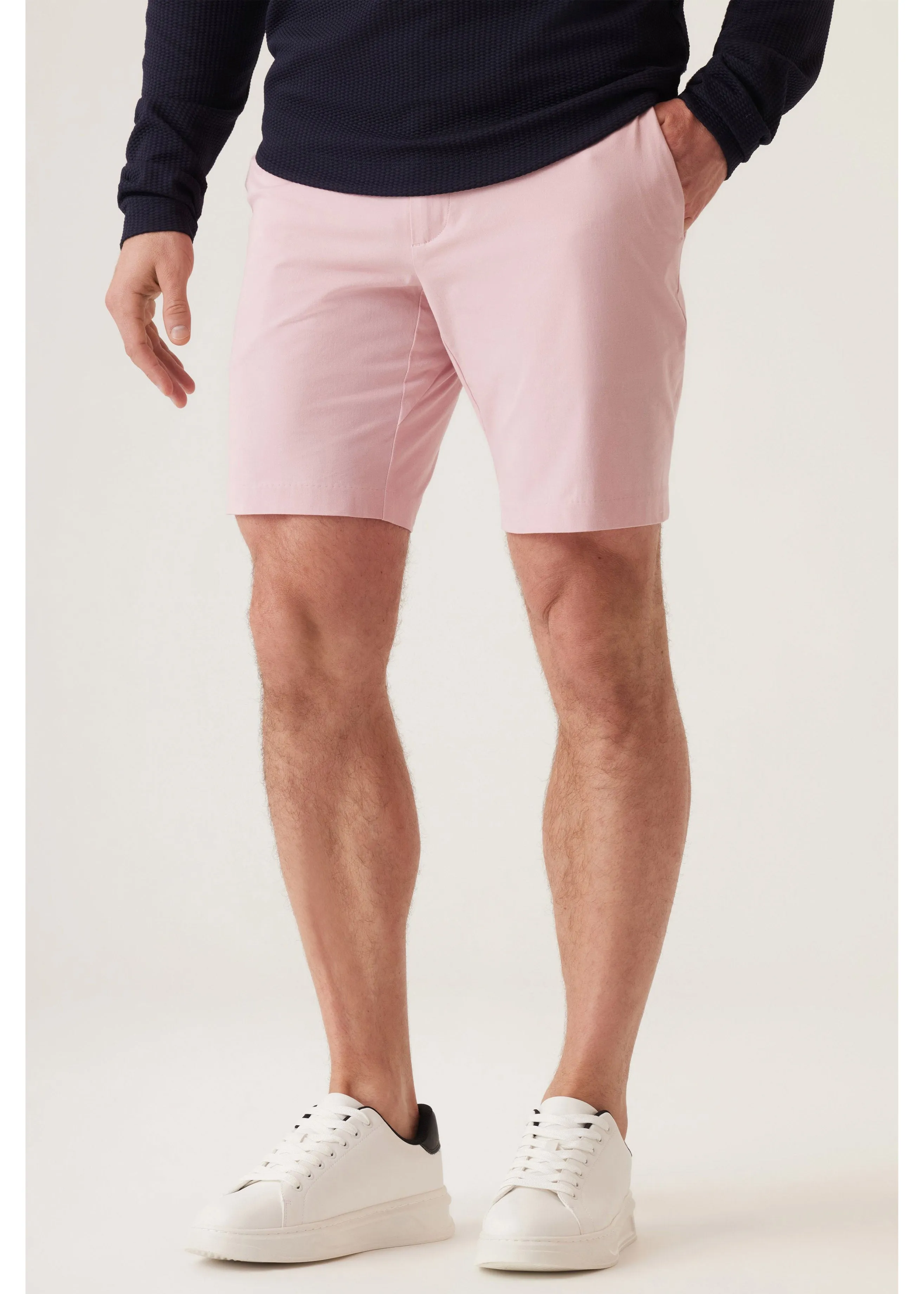 Deke Galaxy Bermuda in Ultra 4X Stretch Twill | Blush