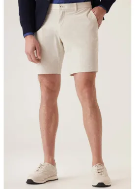 Deke Galaxy Bermuda in Ultra 4X Stretch Twill | Silver