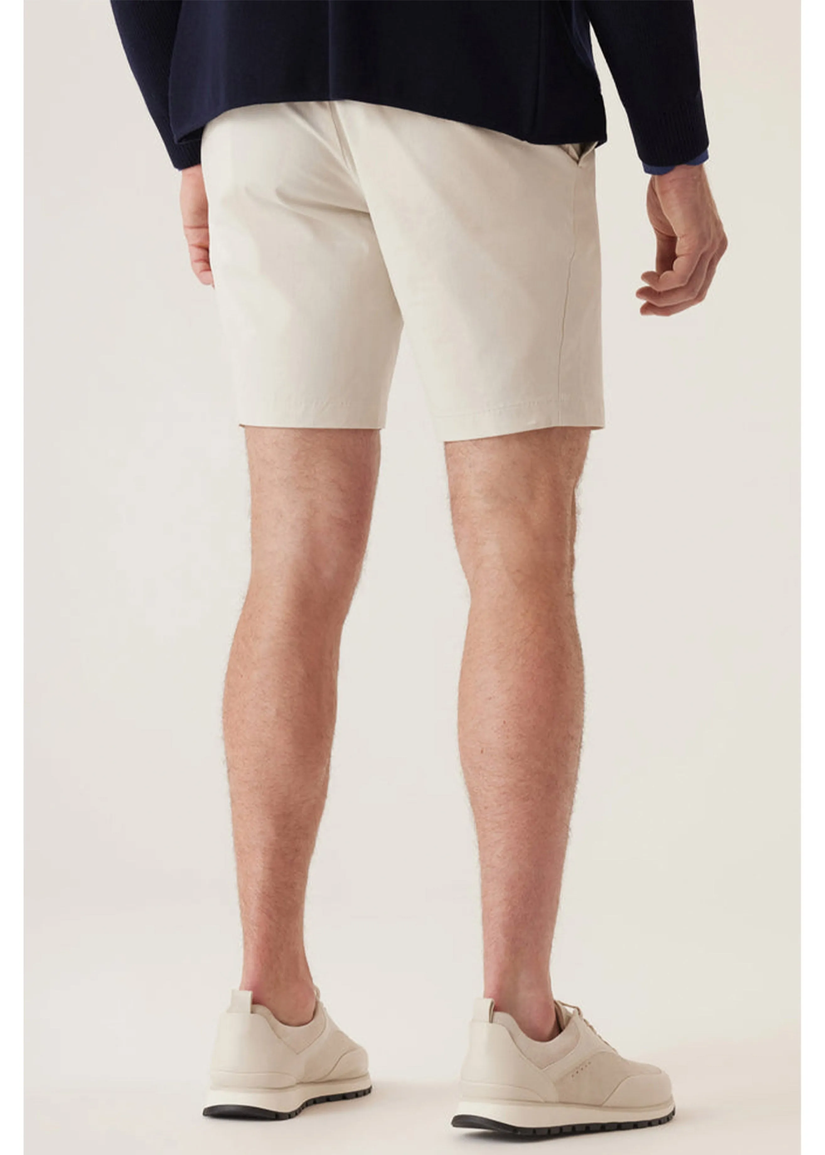 Deke Galaxy Bermuda in Ultra 4X Stretch Twill | Silver