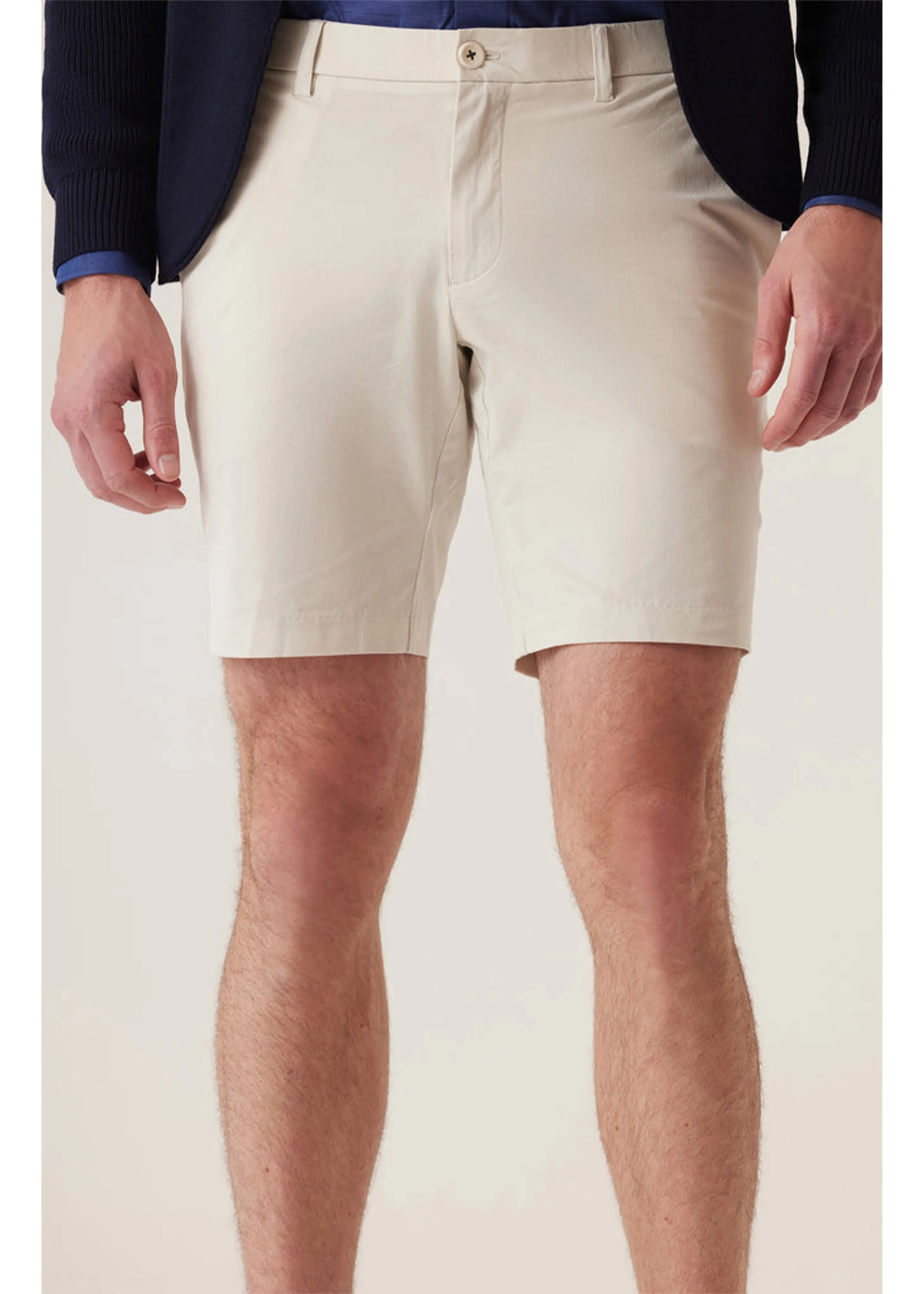Deke Galaxy Bermuda in Ultra 4X Stretch Twill | Silver