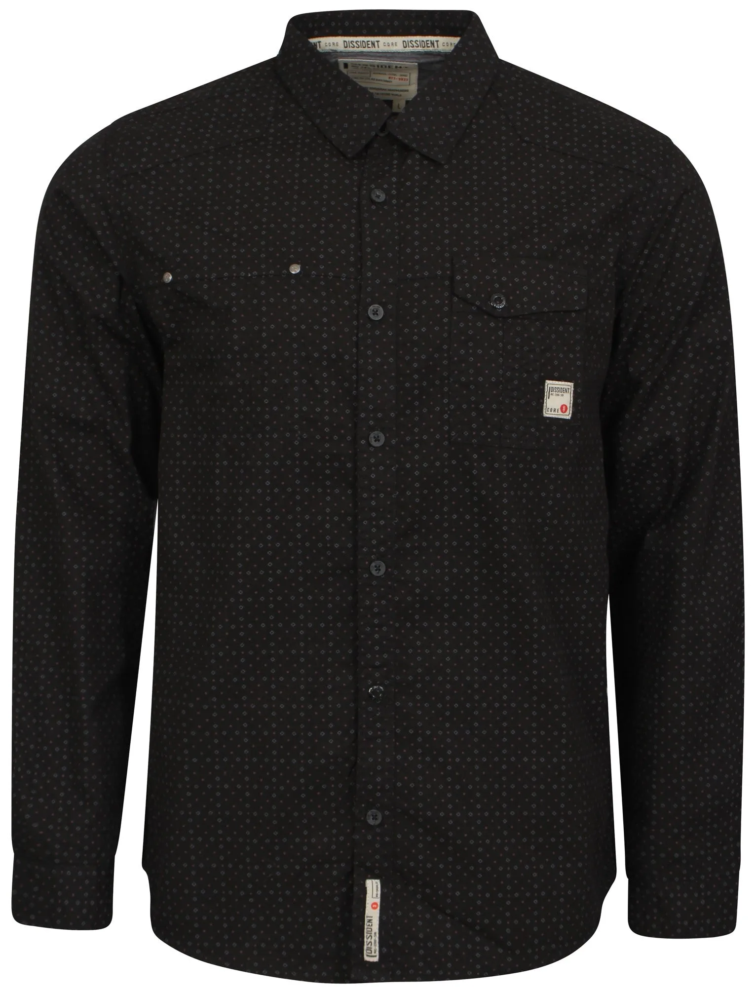 Dissident Print Shirt in Black