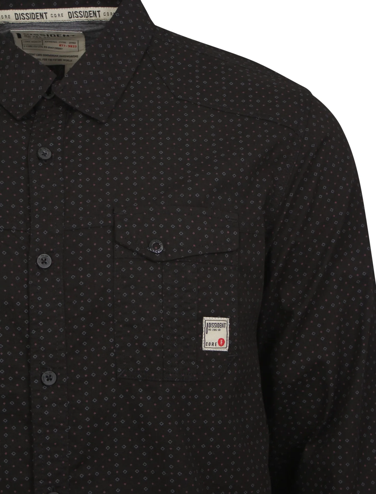 Dissident Print Shirt in Black