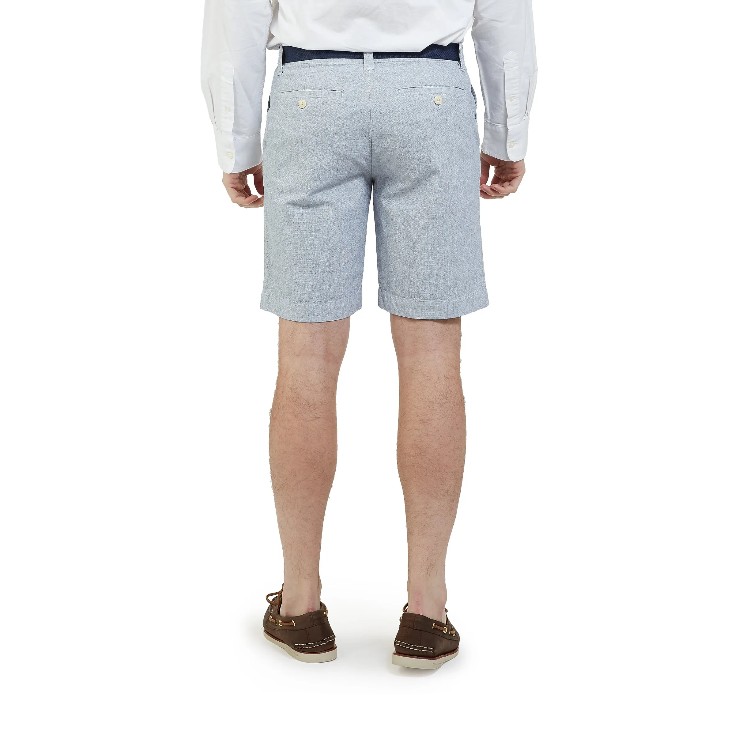 Eastvale Yarn Dyed Canvas Shorts - Blue