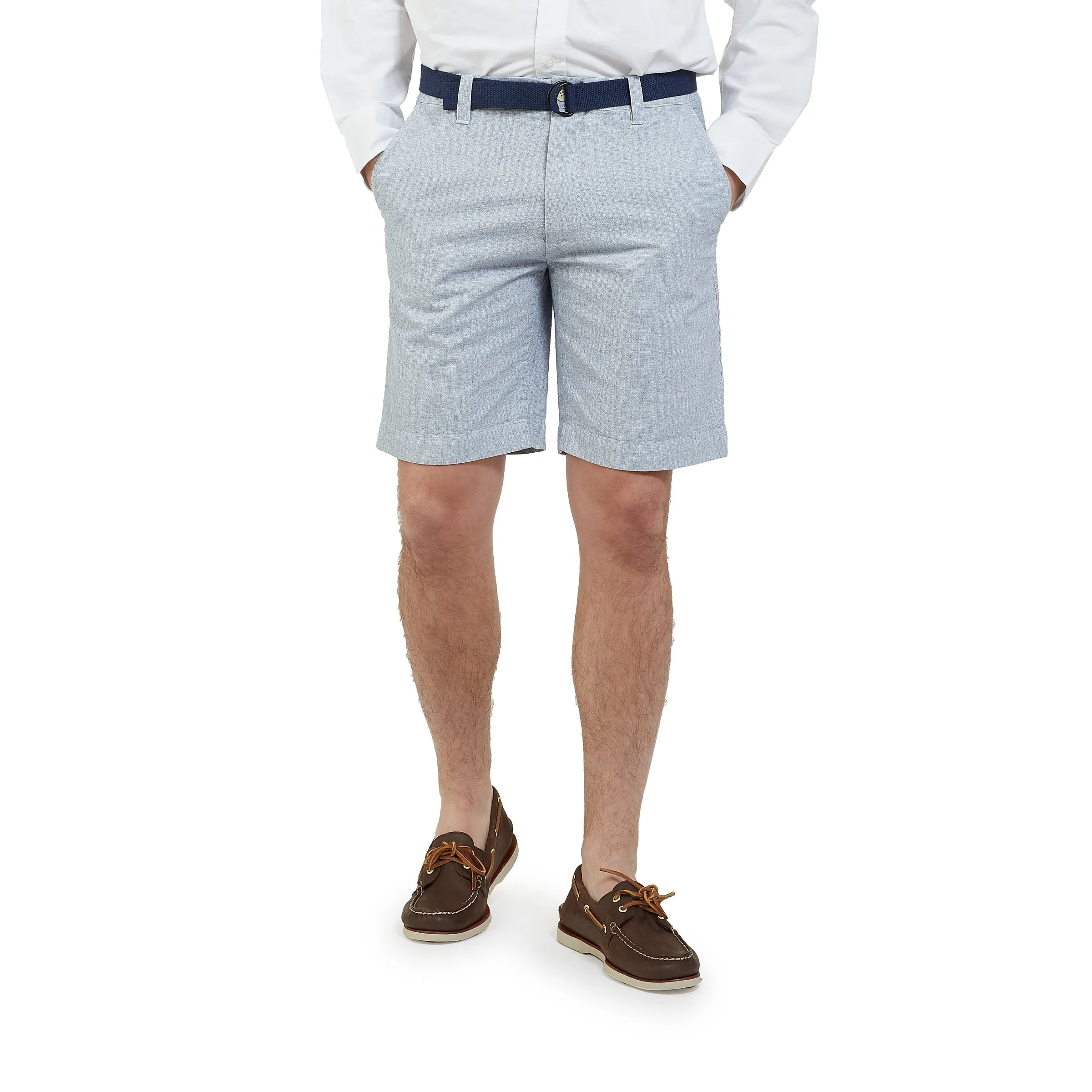 Eastvale Yarn Dyed Canvas Shorts - Blue