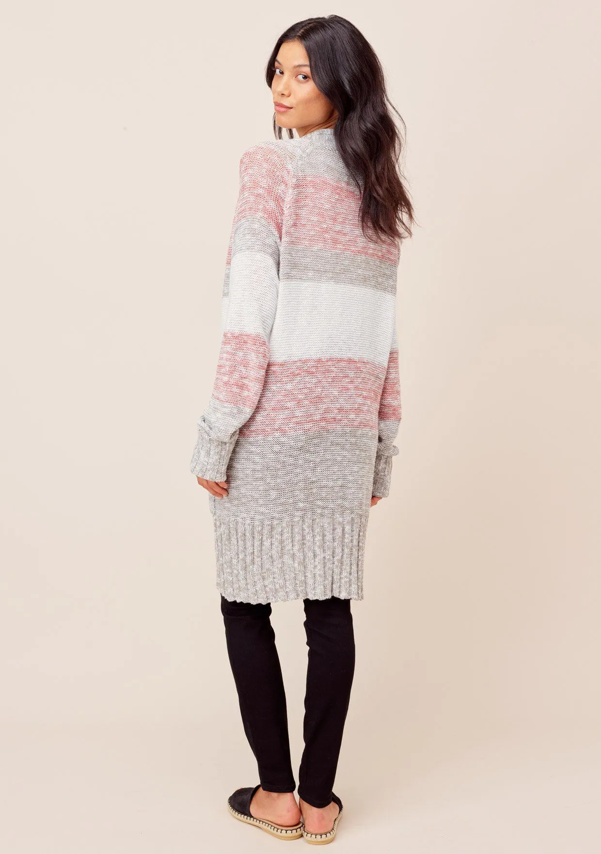 Edie Striped Knit Cardigan