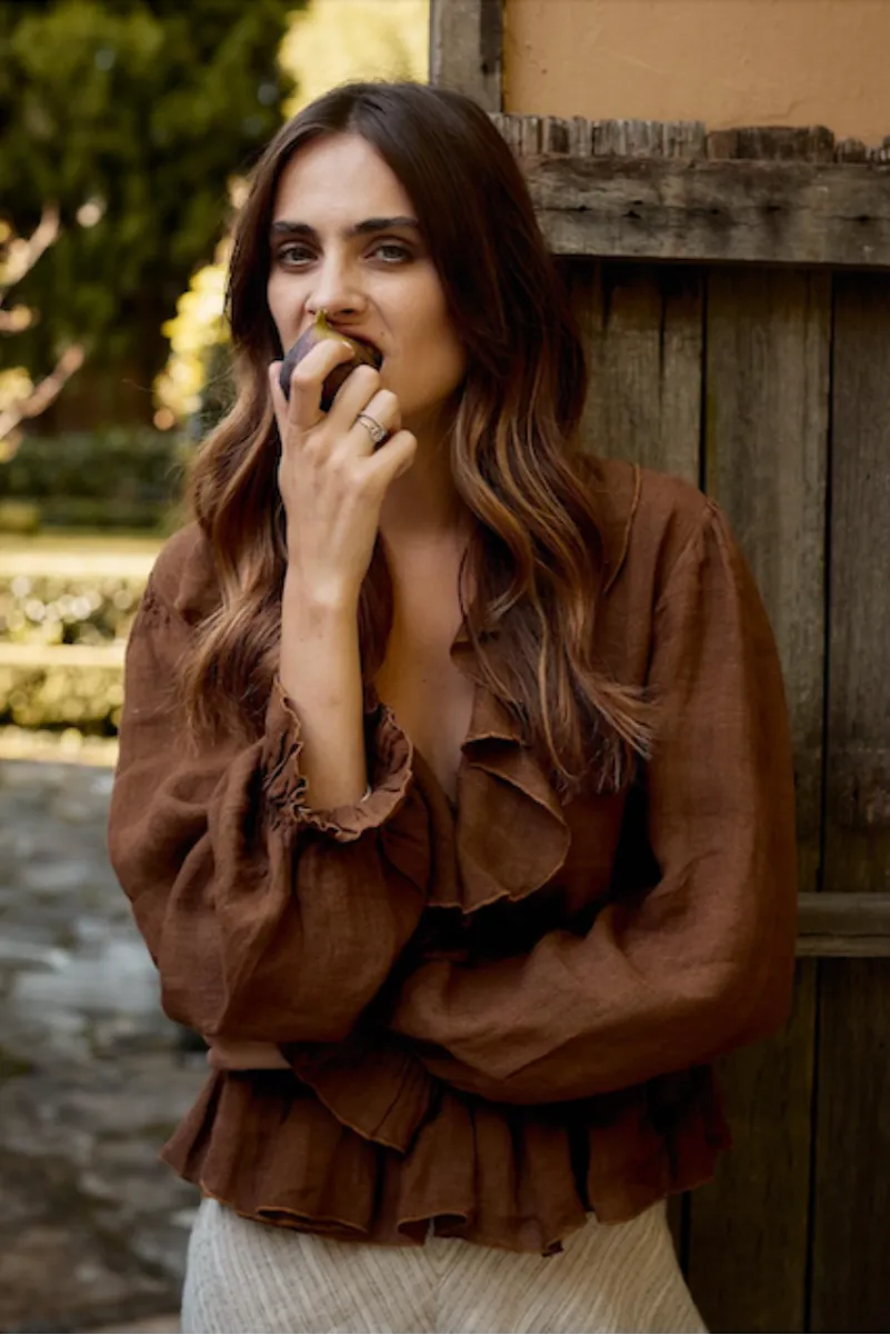 Estilo Emporio Tome Blouse - Tobacco