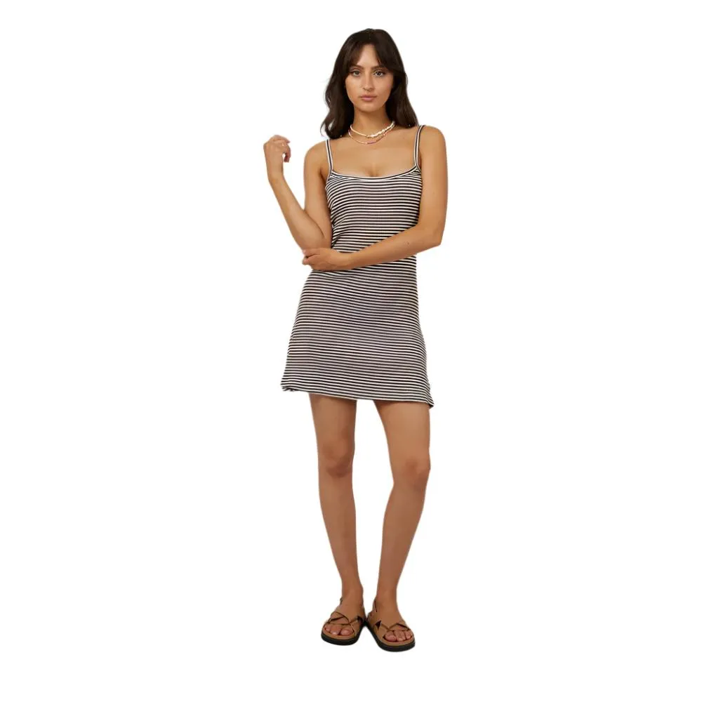 Eve Rib Stripe Mini Dress - Womens