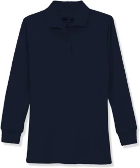 Galaxy by Harvic Girls Long Sleeve Polo Shirts School Uniform Shirt