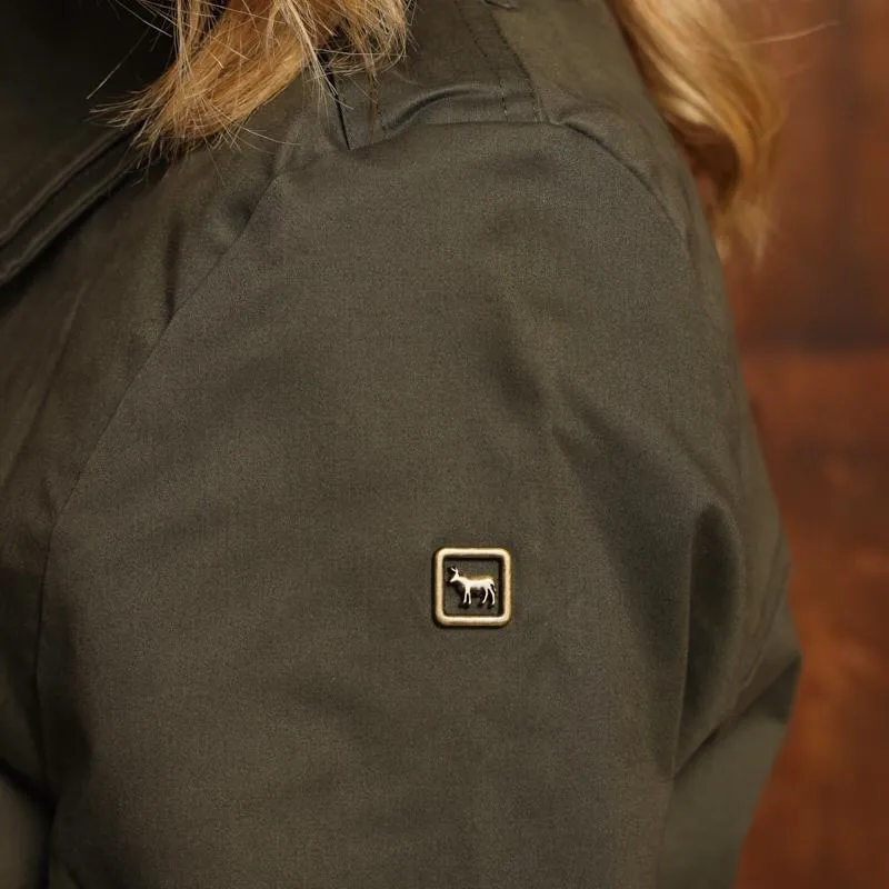 Kingsley Simons Town Cropped Trench Jacket - Fatigue