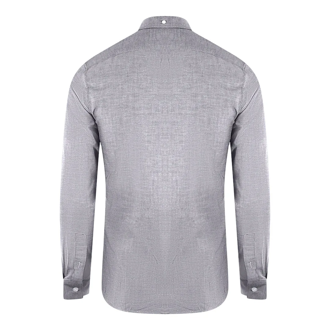 Lyle & Scott Blue Long Sleeved Slim Fit Chambray Shirt