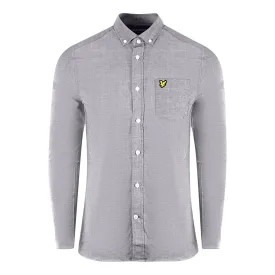 Lyle & Scott Blue Long Sleeved Slim Fit Chambray Shirt