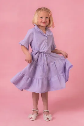 Mini Sutton Dress in Pinstripe - FINAL SALE