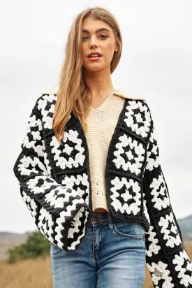 Open Crochet Cardigan