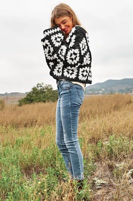 Open Crochet Cardigan