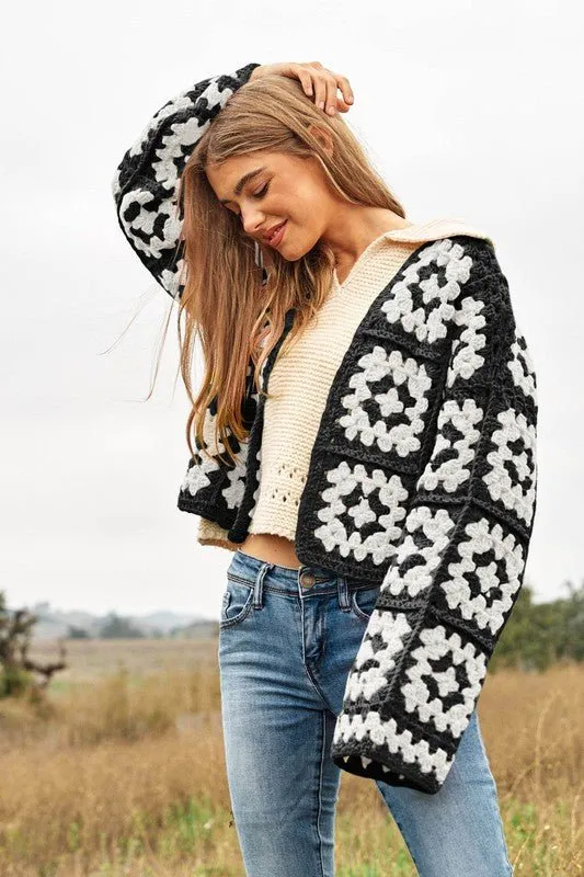 Open Crochet Cardigan