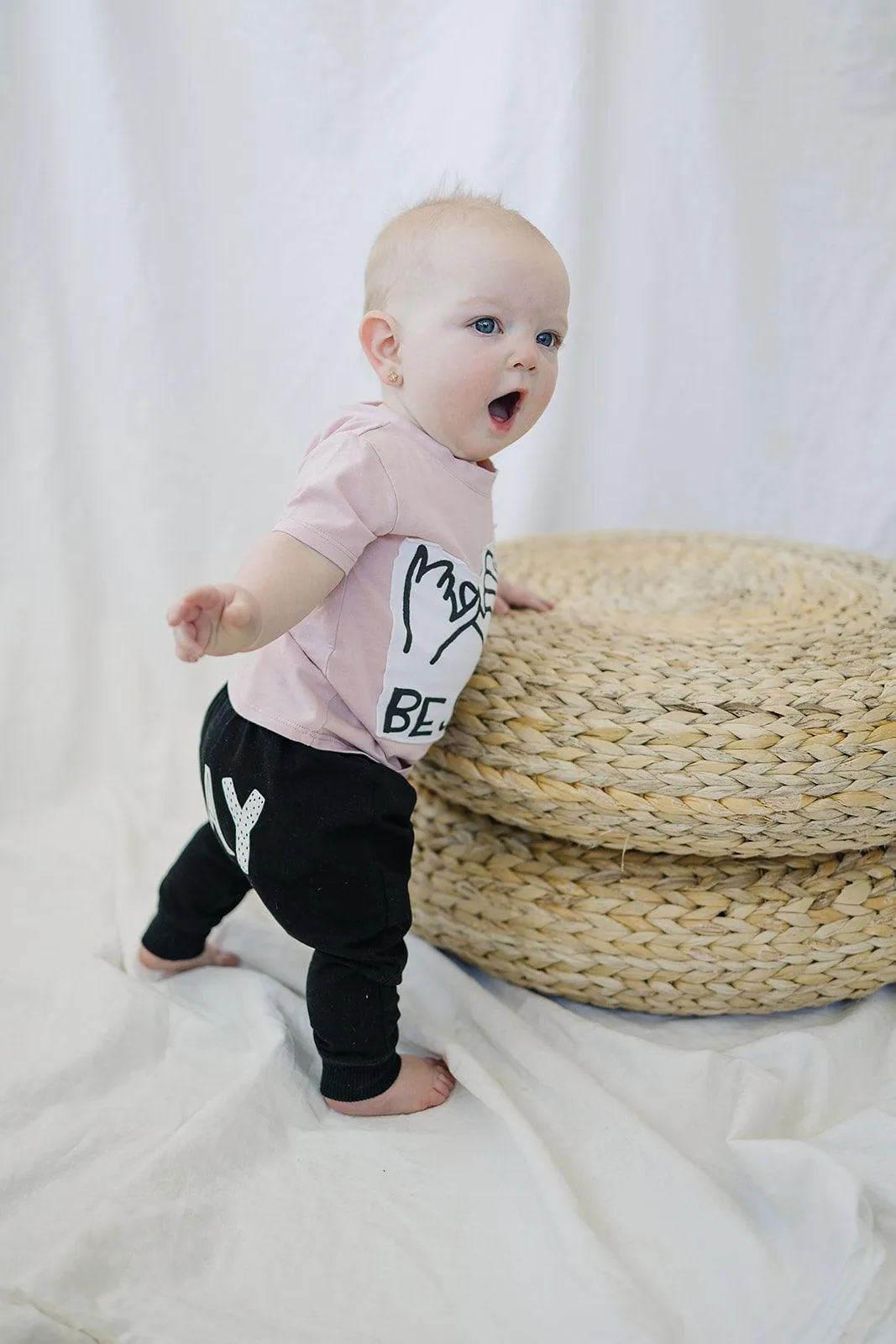 Organic Cotton Lightweight Terry Graphic Pants