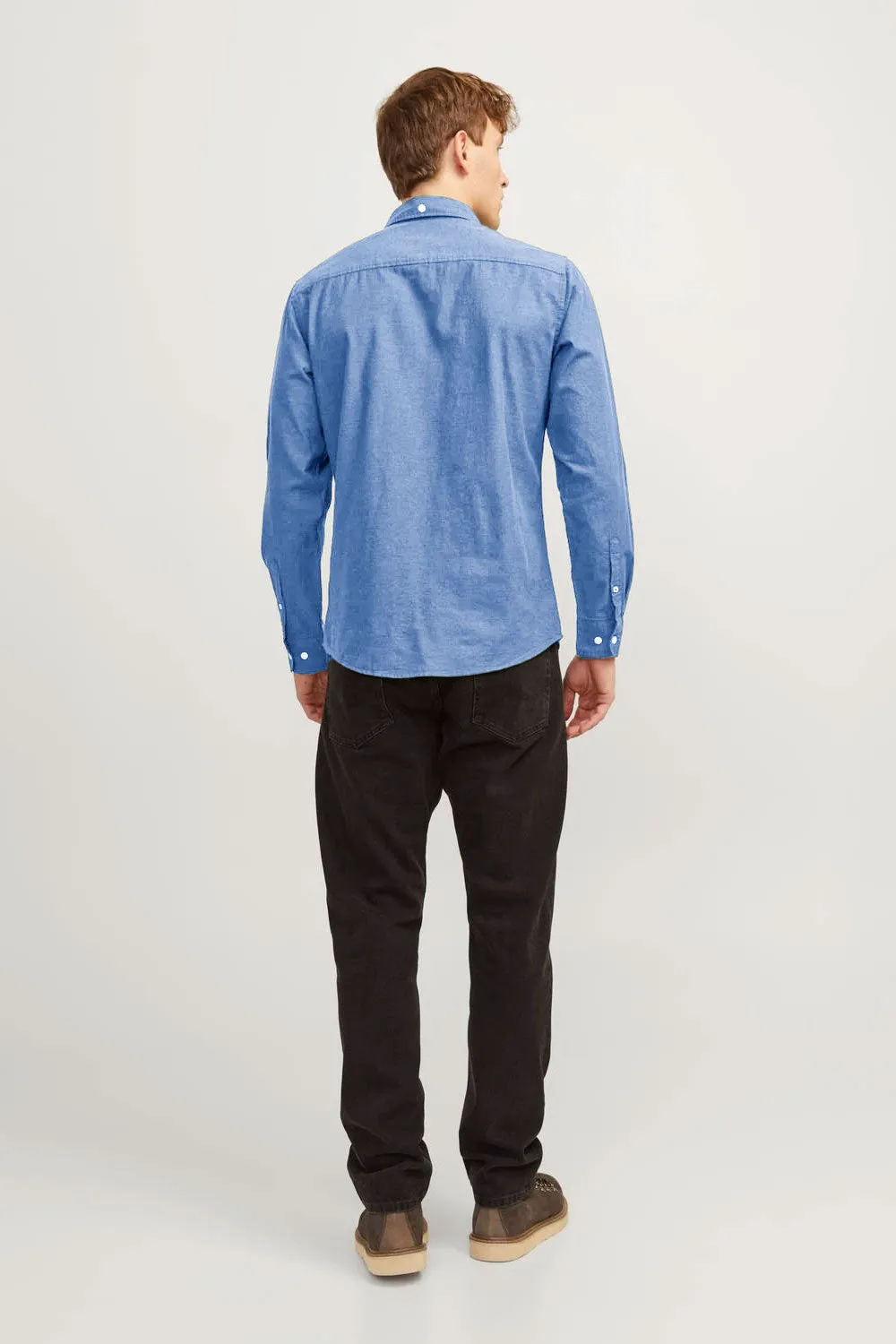 Polo Republica Men's Embroidered Button-Down Casual Shirt