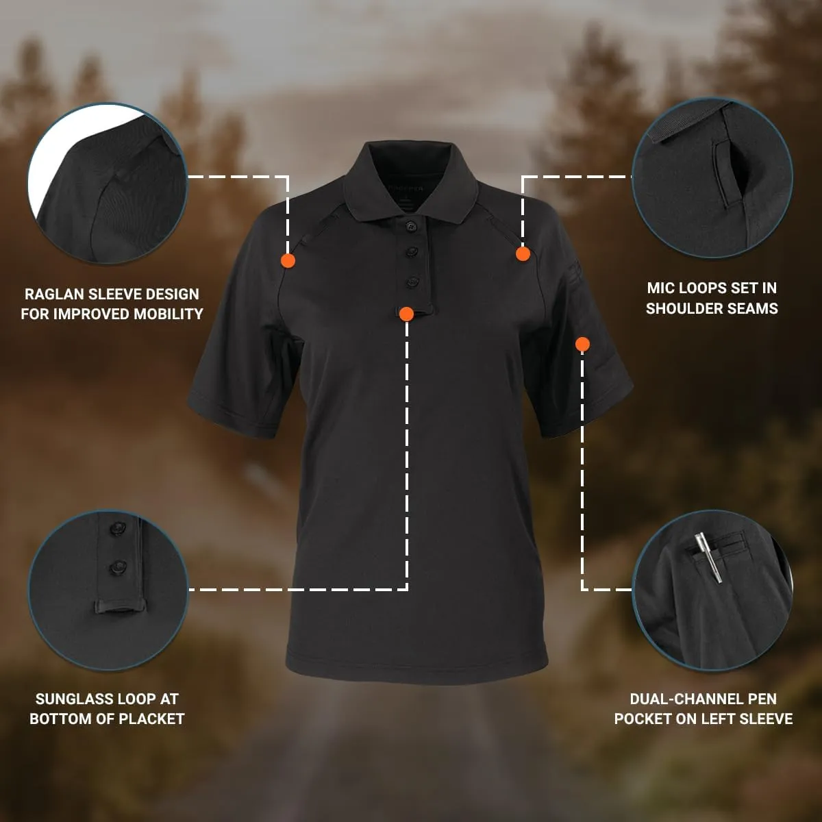Propper Raglan Short Sleeve Utility Women's Polo