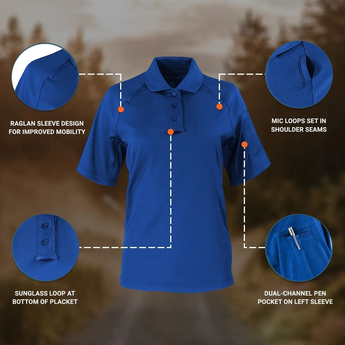 Propper Raglan Short Sleeve Utility Women's Polo